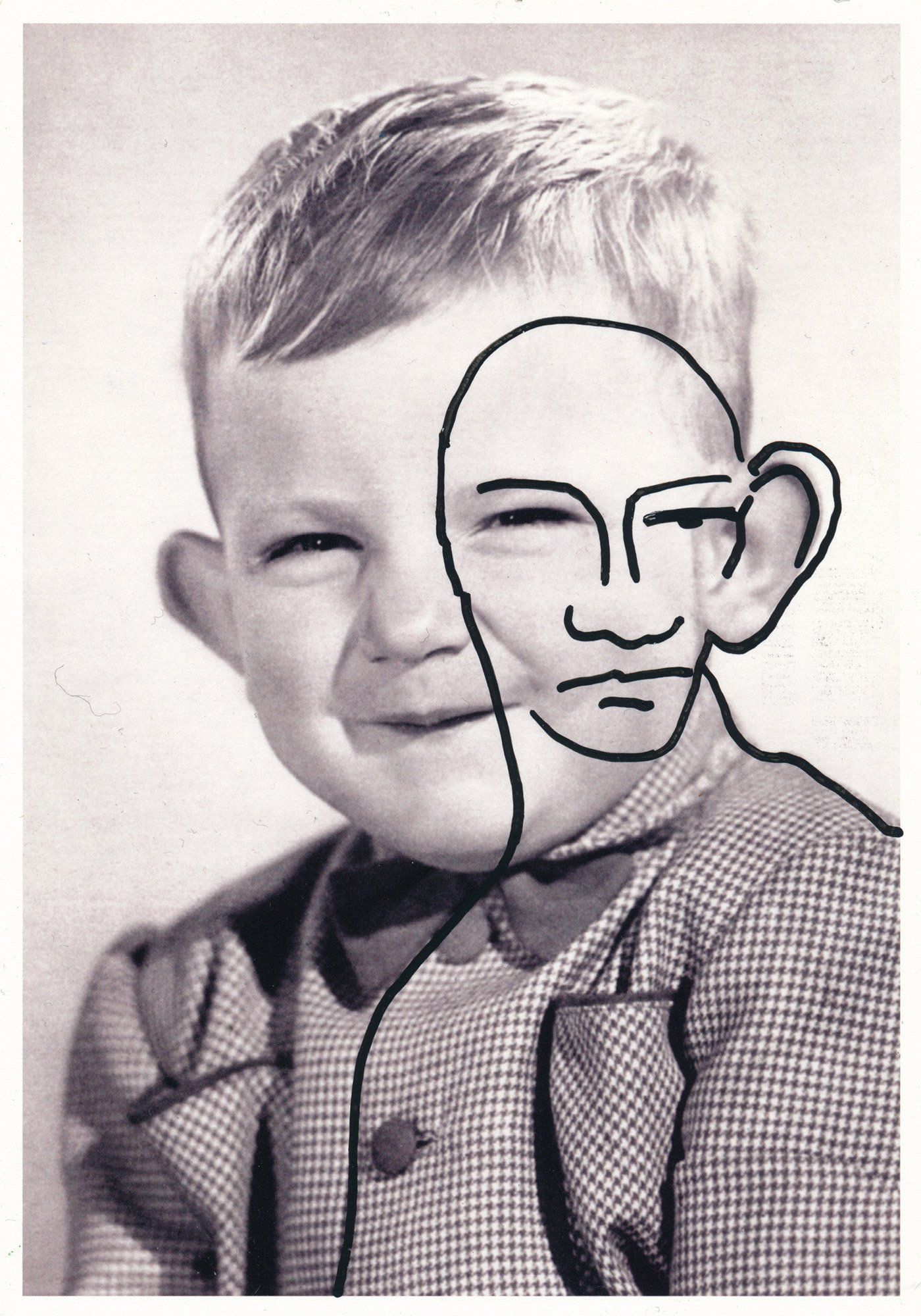 „Facination No. 23“ by Sebastian Bieniek (B1EN1EK), 2014. Drawing on postcard. 15 cm. x 10,50 cm. (overpainted medium). Part of the BieniekFace (Bieniek-Face) oeuvre by the artist. „Facination No. 23“ by Sebastian Bieniek (B1EN1EK), 2014. Drawing on postcard. 15 cm. x 10,50 cm. (overpainted medium). Part of the BieniekFace (Bieniek-Face) oeuvre by the artist.