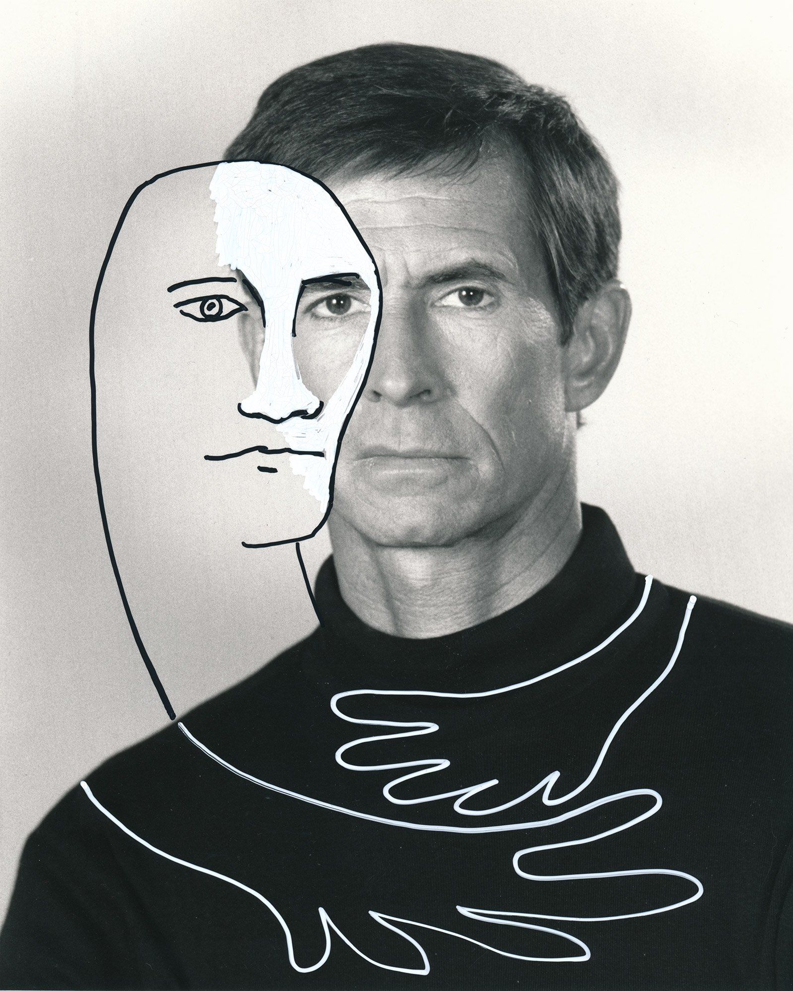 „Facination No. 25“ by Sebastian Bieniek (B1EN1EK), 2014. Drawing on orig. photography from 1970’s 24,3 cm. x 20,3 cm. (overpainted medium). Part of the BieniekFace (Bieniek-Face) oeuvre by the artist. „Facination No. 25“ by Sebastian Bieniek (B1EN1EK), 2014. Drawing on orig. photography from 1970’s 24,3 cm. x 20,3 cm. (overpainted medium). Part of the BieniekFace (Bieniek-Face) oeuvre by the artist.