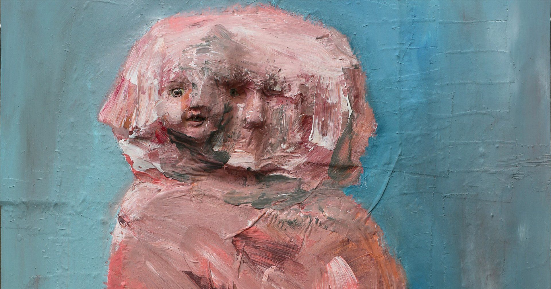 „3D Bieniekface no. 7“ by Sebastian Bieniek (B1EN1EK), 2020. Sculpture, acrylic and oil on canvas, 120 cm. x 84 cm. Sculptured painting from the oeuvre of Bieniekface by the artist. „3D Bieniekface no. 7“ by Sebastian Bieniek (B1EN1EK), 2020. Sculpture, acrylic and oil on canvas, 120 cm. x 84 cm. Sculptured painting from the oeuvre of Bieniekface by the artist.