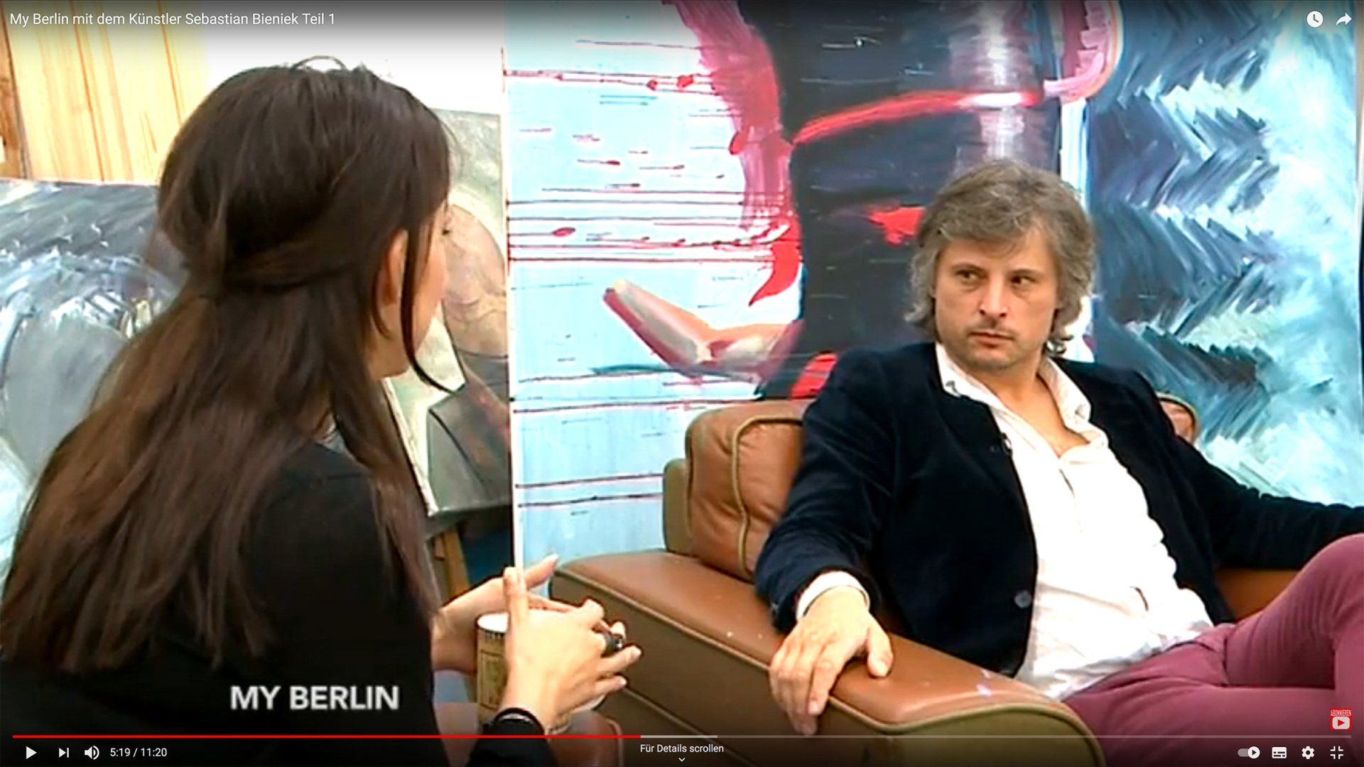 tv Berlin documentation about Sebastian Bieniek (B1EN1EK), 2016