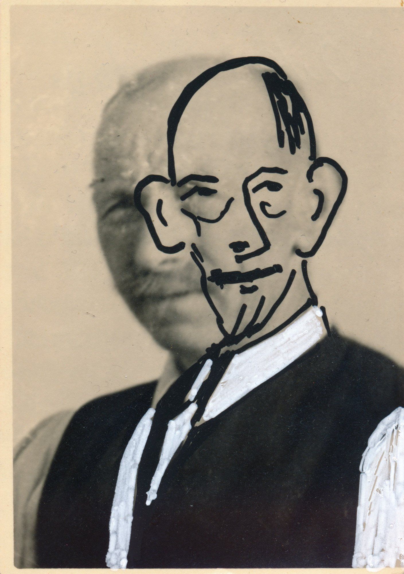 „Facination No. 36“ by Sebastian Bieniek (B1EN1EK), 2014. Overdrawed orig. photography from 1920’s. 8,7 cm. x 6 cm. (overpainted medium). Part of the BieniekFace (Bieniek-Face) oeuvre by the artist. „Facination No. 36“ by Sebastian Bieniek (B1EN1EK), 2014. Overdrawed orig. photography from 1920’s. 8,7 cm. x 6 cm. (overpainted medium). Part of the BieniekFace (Bieniek-Face) oeuvre by the artist.