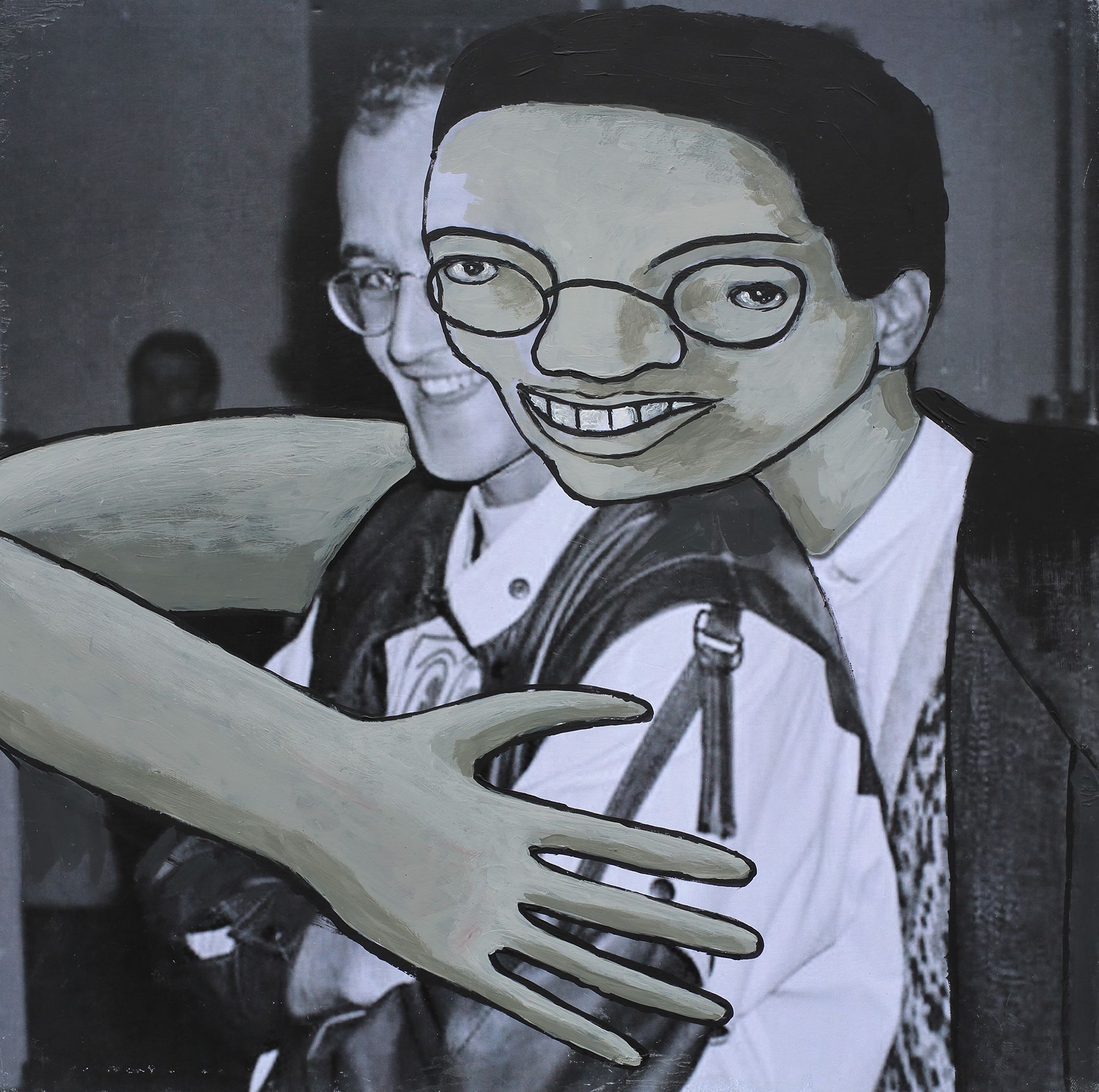 „Ghost Rider No. 37“ (Keith Haring, 1st of 4 different unique versions) by Sebastian Bieniek, 2023. Acryl on board, 31 cm. x 31,5 cm. From the 58, 58 icons, art, artwork, 58 icons club, the 58 icons club, 58 ikonen club, club 58, 27 club, club 27, Kunst, artwork, Kunst, Künstler, artist, 58 painting, buy, auction, available, preis, prize, members, gallery, exhibition, book, ghost, angel, pleiadian king, ghost rider art,