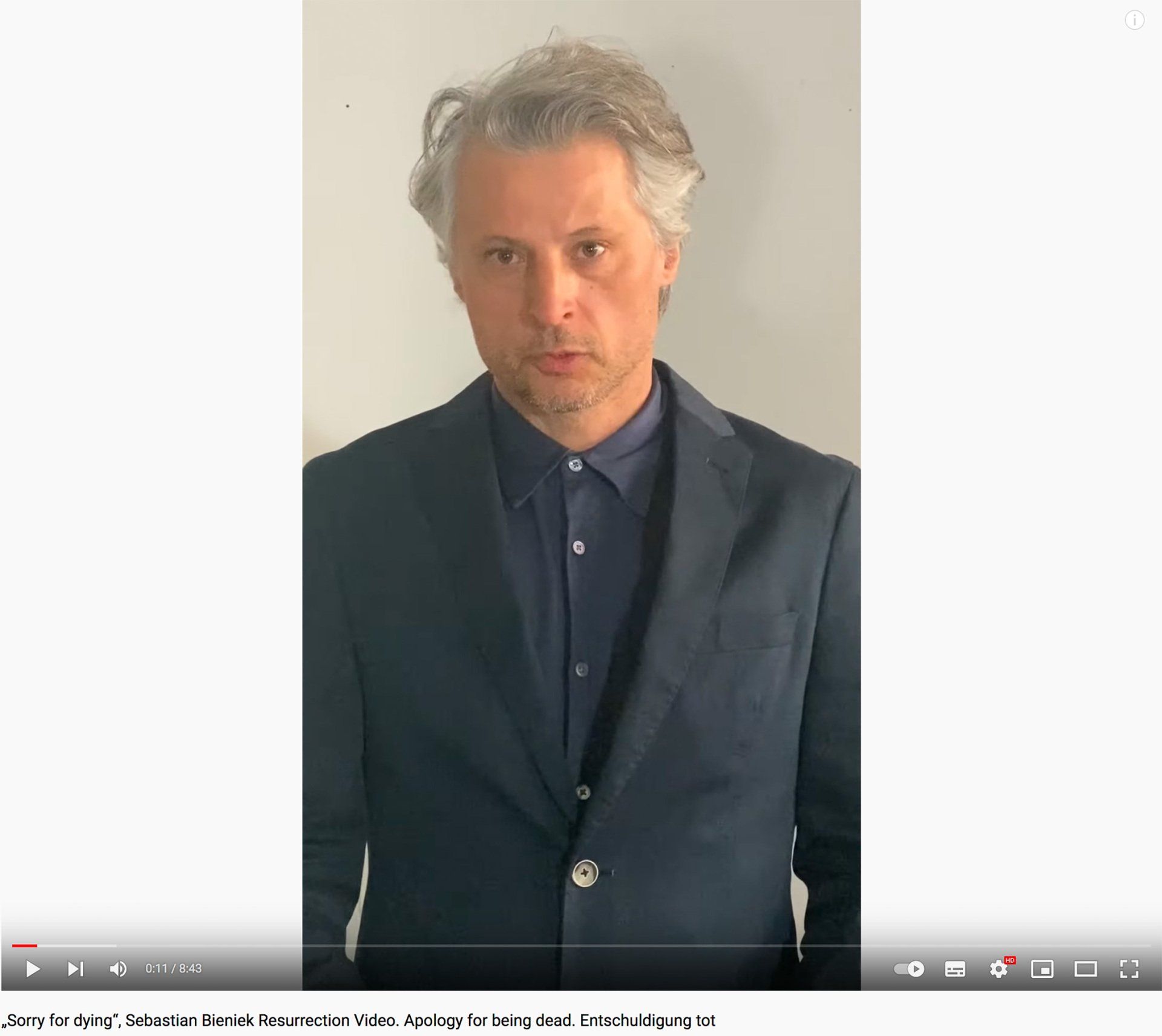 Sebastian Bieniek's Appology for being dead, 2022. Sebastian Bieniek's Appology for being dead, 2022.