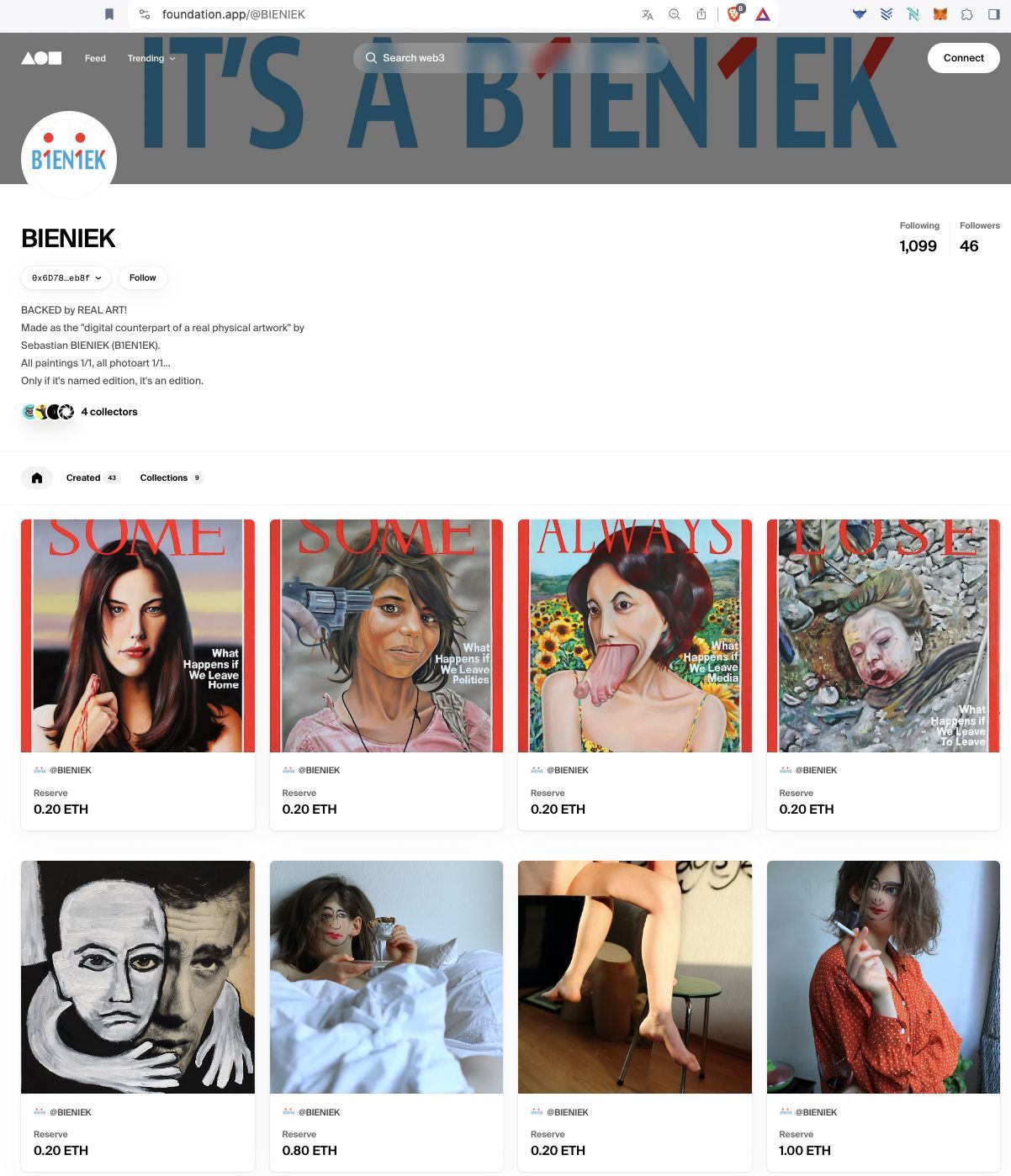 Sebastian Bieniek art as nft Sebastian Bieniek art as nft