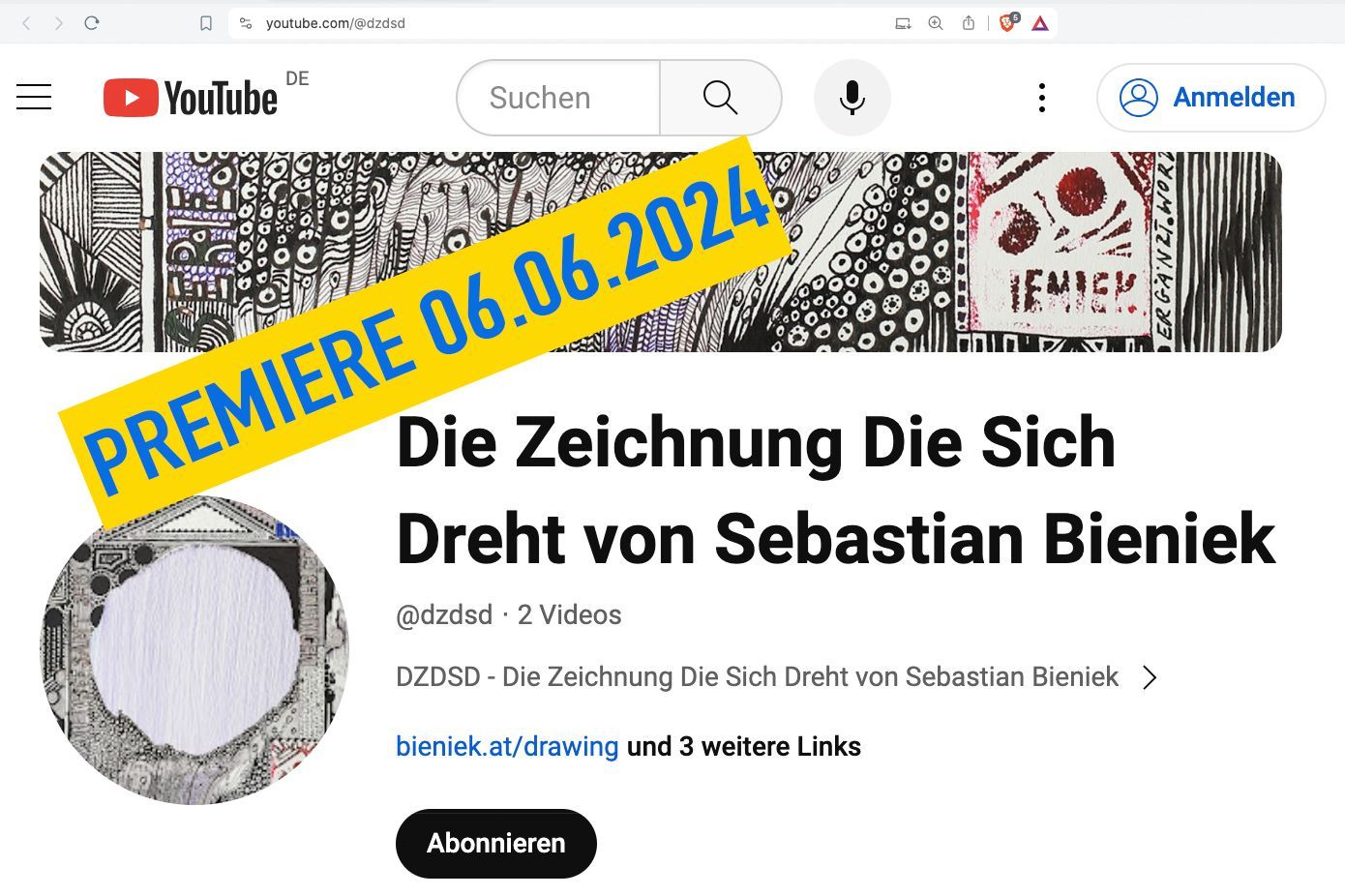 Sebastian Bieniek, Die Zeichnung Die Sich Dreht (DZDSD) Podcast auf deutsch Sebastian Bieniek, Die Zeichnung Die Sich Dreht (DZDSD) Podcast auf deutsch