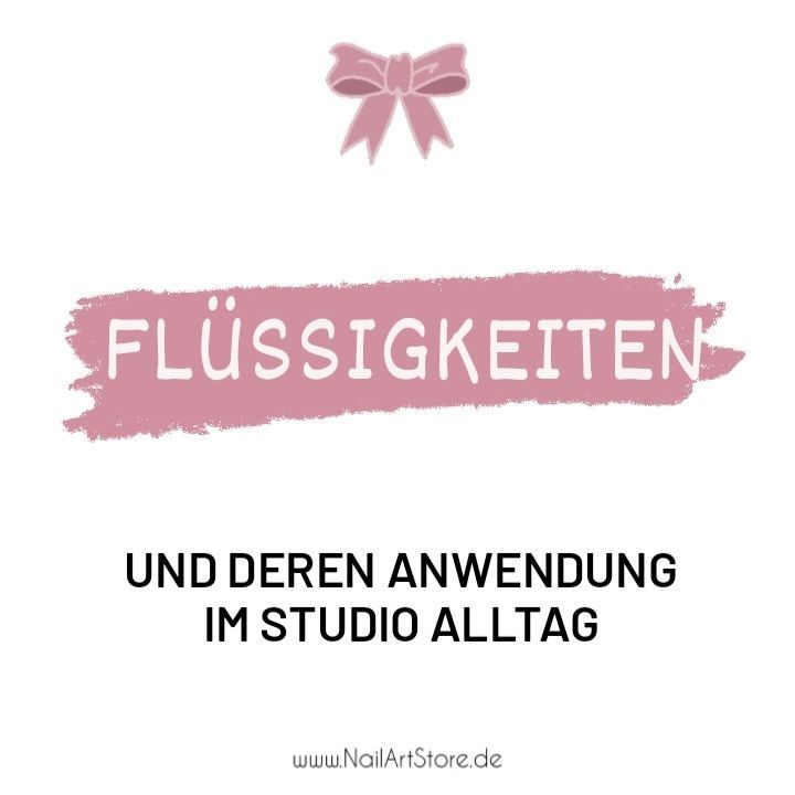 Welche Flüssigkeiten benötigt man im Studio-Alltag und wofür werden sie verwendet? FLÜSSIGKEITEN IM STUIOALLTAG