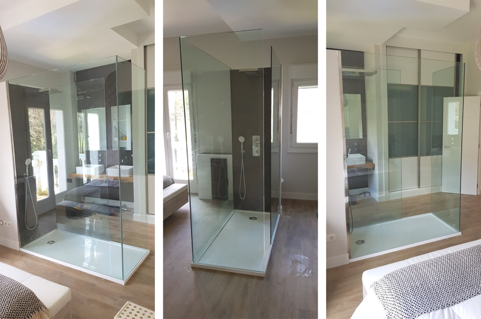 Frente de cocina en Cristal extraclaro - Color blanco