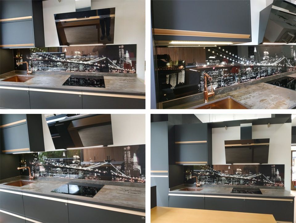 Frente de cocina en Cristal extraclaro - Color blanco