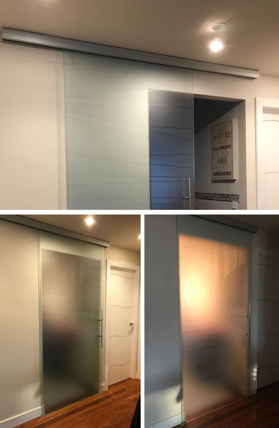 Frente de cocina en Cristal extraclaro - Color blanco