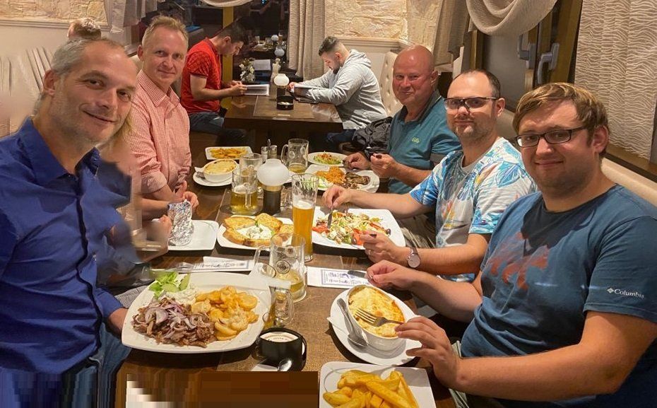 Essen beim Griechen