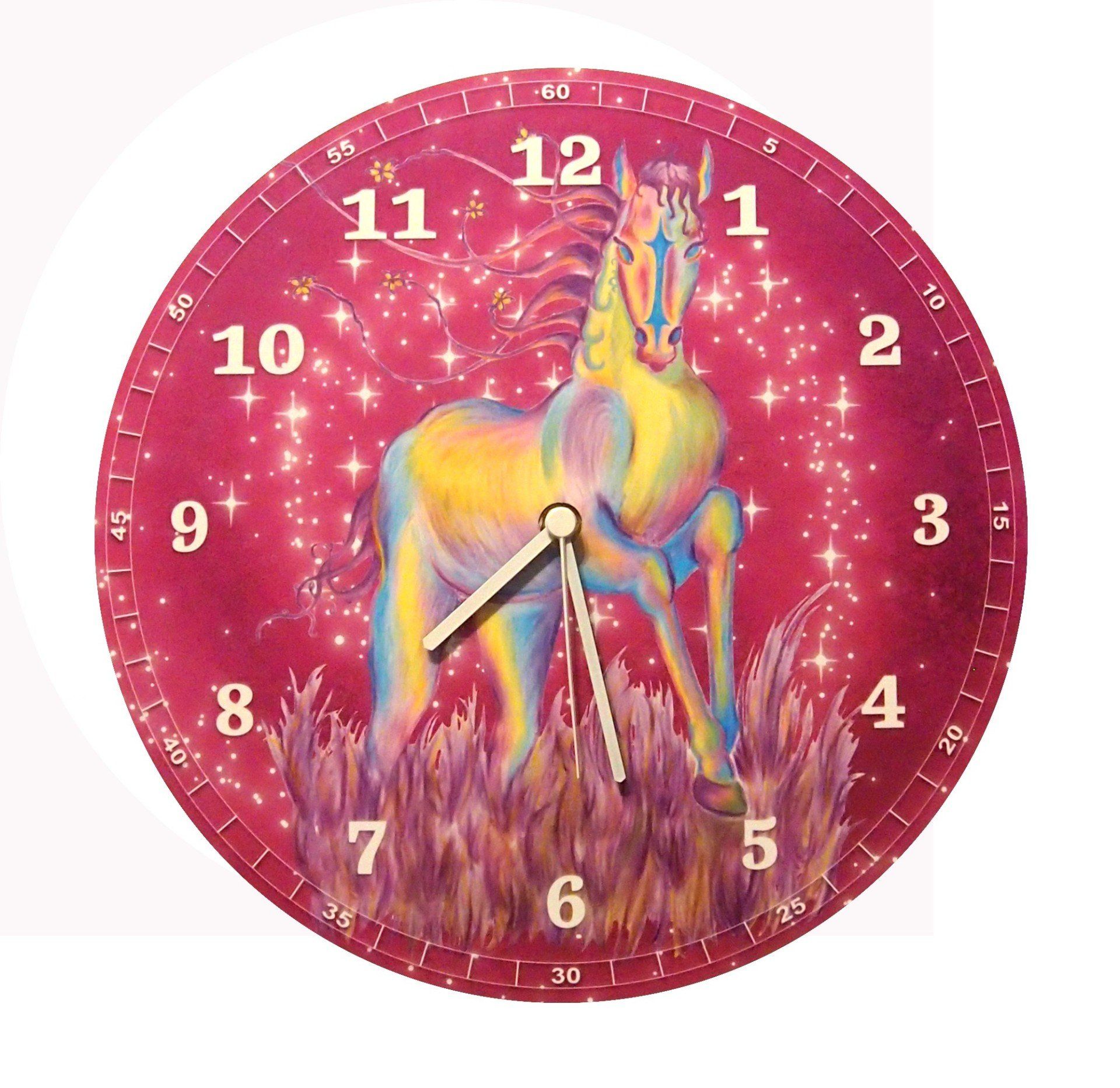 wanduhr-mit-pferd-fantasy-horse-geschenk-zu-weihnachten