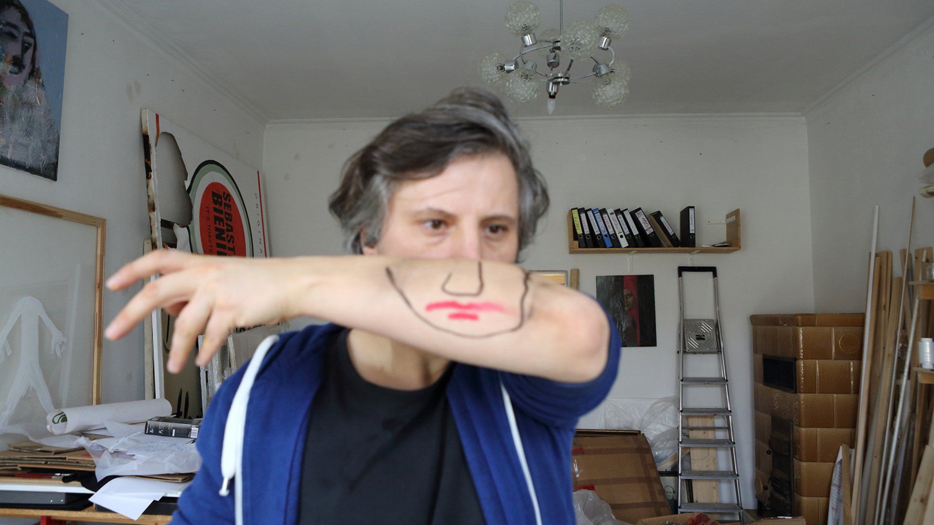 „Me & My Friends No. 1“ (self-portrait) by Sebastian Bieniek (B1EN1EK), 2014. Edition of 9 original photographs. 67 cm. x 119 cm. From the „Me & My Friends“ series. Oeuvre of BieniekFace (Bieniek-Face). „Me & My Friends No. 1“ (self-portrait) by Sebastian Bieniek (B1EN1EK), 2014. Edition of 9 original photographs. 67 cm. x 119 cm. From the „Me & My Friends“ series. Oeuvre of BieniekFace (Bieniek-Face).