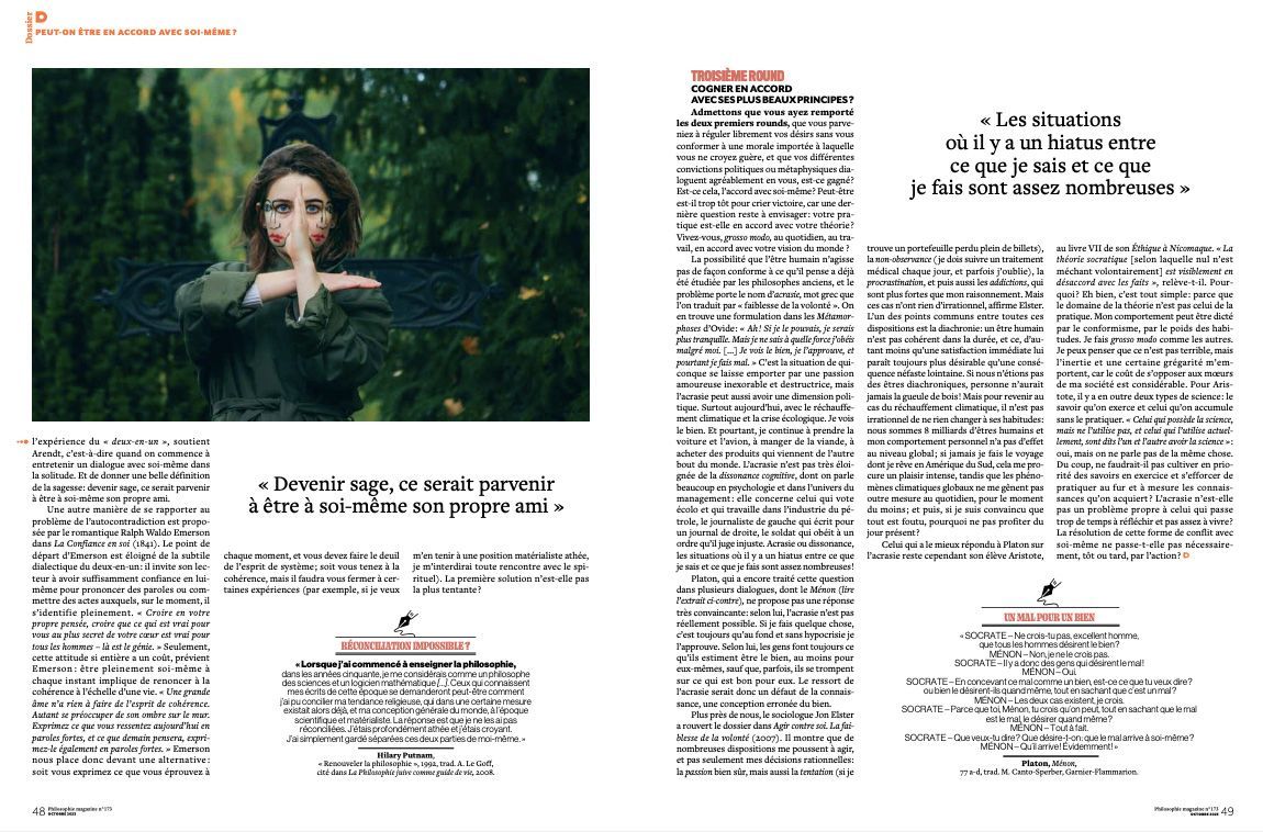 Fotos by Sebastian Bieniek in Philosophie magazine Fotos by Sebastian Bieniek in Philosophie magazine