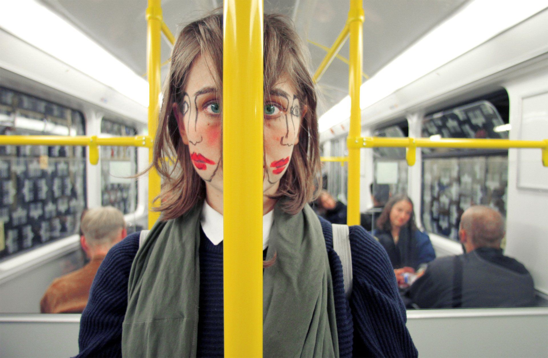 „Doublefaced No. 21“ by Sebastian Bieniek (B1EN1EK), 2013. Edition of 9 original photographs. 58 cm. x 85 cm. From the „Doublefaced“ series. Oeuvre of BieniekFace (Bieniek-Face). „Doublefaced No. 21“ by Sebastian Bieniek (B1EN1EK), 2013. Edition of 9 original photographs. 58 cm. x 85 cm. From the „Doublefaced“ series. Oeuvre of BieniekFace (Bieniek-Face).