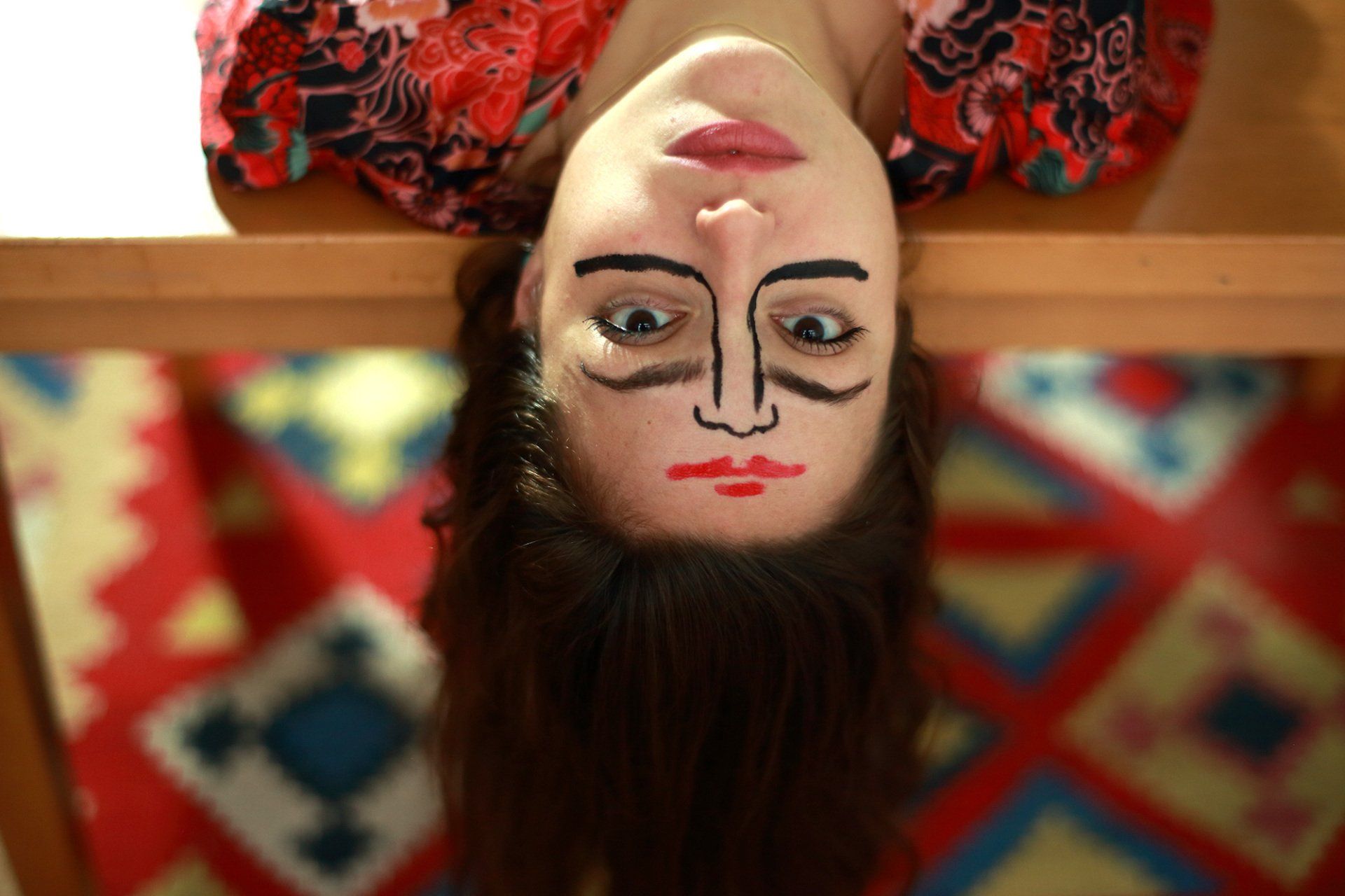 „Bipolar No. 3“ by Sebastian Bieniek (B1EN1EK), 2017, Berlin (Germany). Model: Marie-Celine Yildirim. Edition of 9 original photographs. 67 cm. x 100 cm. From the „Bipolar“ series. Oeuvre of Bieniek-Face. „Bipolar No. 3“ by Sebastian Bieniek (B1EN1EK), 2017, Berlin (Germany). Model: Marie-Celine Yildirim. Edition of 9 original photographs. 67 cm. x 100 cm. From the „Bipolar“ series. Oeuvre of Bieniek-Face.