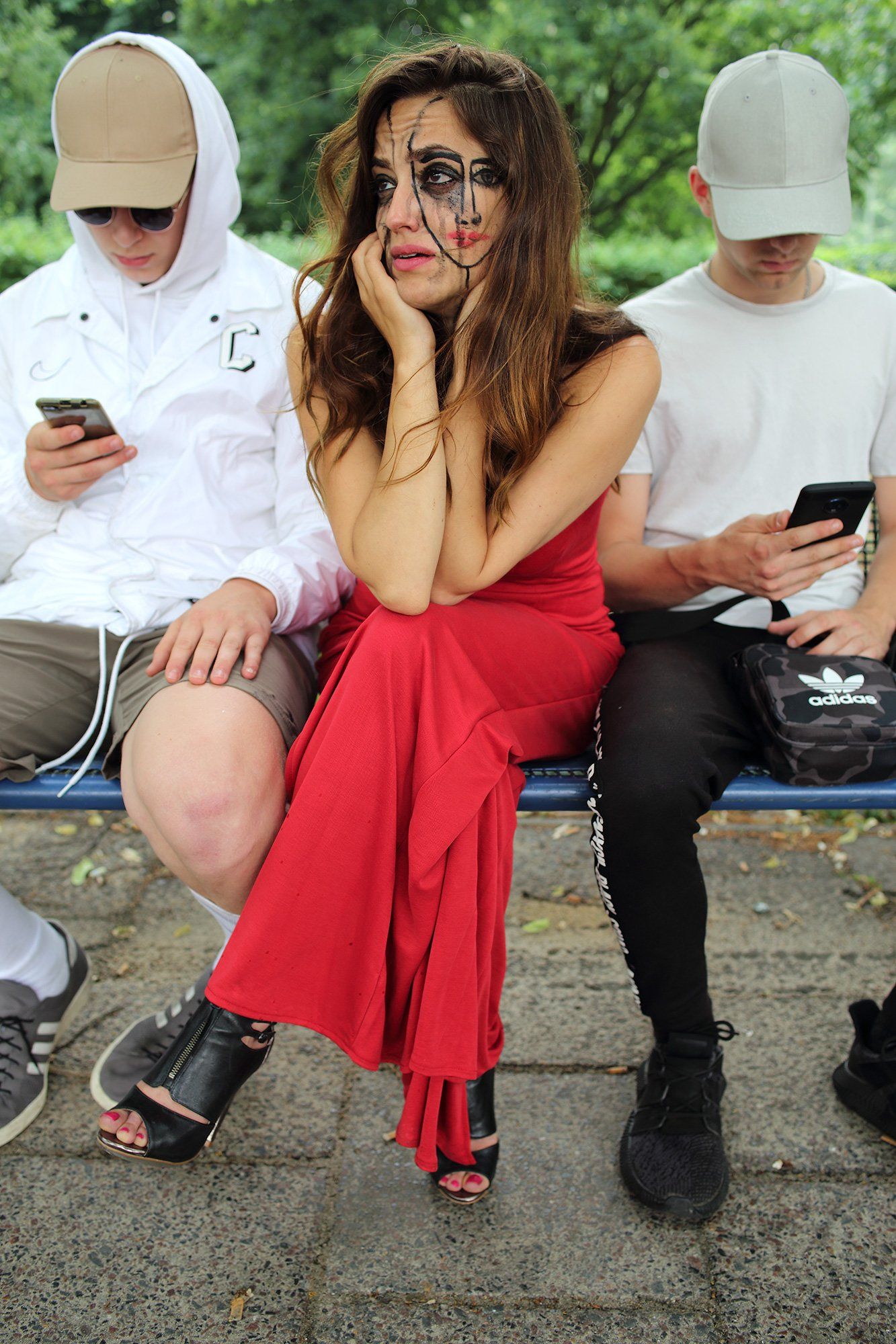 „Crying BieniekFace No. 4“ by Sebastian Bieniek (B1EN1EK), 2018. Edition of 9 original photographs. 100 cm. x 67 cm. From the „Crying BieniekFace“ series. Oeuvre of BieniekFace (Bieniek-Face). Model: Celine Yildirim. „Crying BieniekFace No. 4“ by Sebastian Bieniek (B1EN1EK), 2018. Edition of 9 original photographs. 100 cm. x 67 cm. From the „Crying BieniekFace“ series. Oeuvre of BieniekFace (Bieniek-Face). Model: Celine Yildirim.