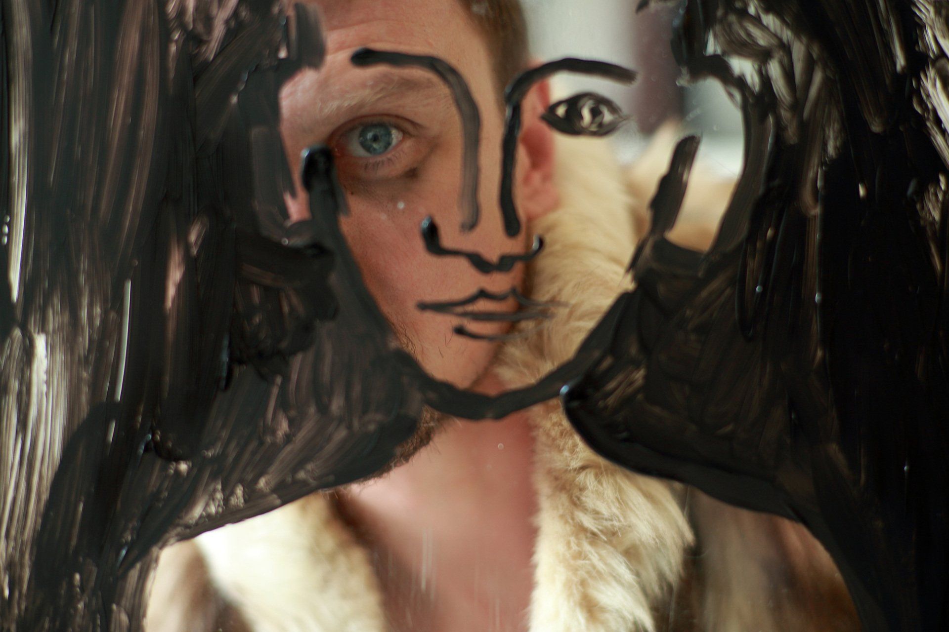 „Face in Face No. 4“ by Sebastian Bieniek (B1EN1EK), 2016. Edition of 9 original photographs. 67 cm. x 100 cm. From „Face in Face“ series. Model: Lars Eidinger. Oeuvre of BieniekFace (Bieniek-Face). „Face in Face No. 4“ by Sebastian Bieniek (B1EN1EK), 2016. Edition of 9 original photographs. 67 cm. x 100 cm. From „Face in Face“ series. Model: Lars Eidinger. Oeuvre of BieniekFace (Bieniek-Face).