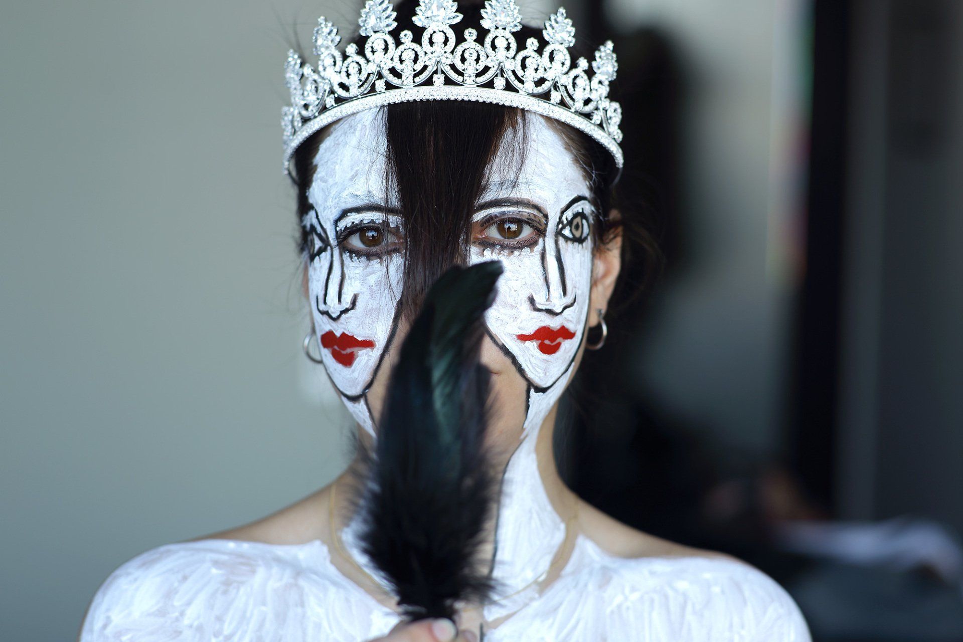 „Double Bieniek-Face No. 4“ by Sebastian Bieniek (B1EN1EK), 2019, Istanbul. Oeuvre of Bieniek-Face. Edition of 9 original photographs. 67 cm. x 100 cm. From the „Double Bieniek-Face series. Based in the „Black Swan“ movie. Shooted for the 38th Istanbul International Film Festival. „Double Bieniek-Face No. 4“ by Sebastian Bieniek (B1EN1EK), 2019, Istanbul. Oeuvre of Bieniek-Face. Edition of 9 original photographs. 67 cm. x 100 cm. From the „Double Bieniek-Face series. Based in the „Black Swan“ movie. Shooted for the 38th Istanbul International Film Festival.