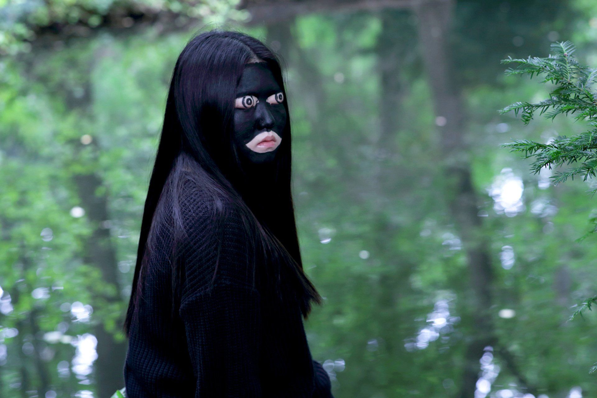 „The Mask No. 5“ by Sebastian Bieniek (B1EN1EK), 2015. Edition of 9 original photographs. 67 cm. x 100 cm. From „The Mask“ series. Oeuvre of BieniekFace (Bieniek-Face). „The Mask No. 5“ by Sebastian Bieniek (B1EN1EK), 2015. Edition of 9 original photographs. 67 cm. x 100 cm. From „The Mask“ series. Oeuvre of BieniekFace (Bieniek-Face).