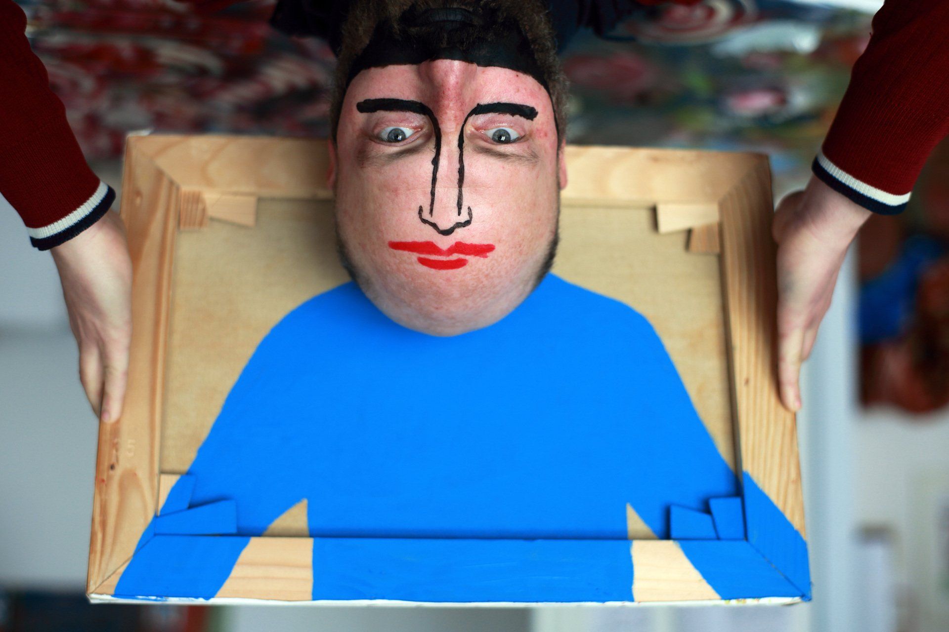 „Bipolar No. 9“ by Sebastian Bieniek (B1EN1EK), 2017, Berlin (Germany). Model: Rene Sauerbrei. Edition of 9 original photographs. 67 cm. x 100 cm. From the „Bipolar“ series. Oeuvre of Bieniek-Face. „Bipolar No. 9“ by Sebastian Bieniek (B1EN1EK), 2017, Berlin (Germany). Model: Rene Sauerbrei. Edition of 9 original photographs. 67 cm. x 100 cm. From the „Bipolar“ series. Oeuvre of Bieniek-Face.