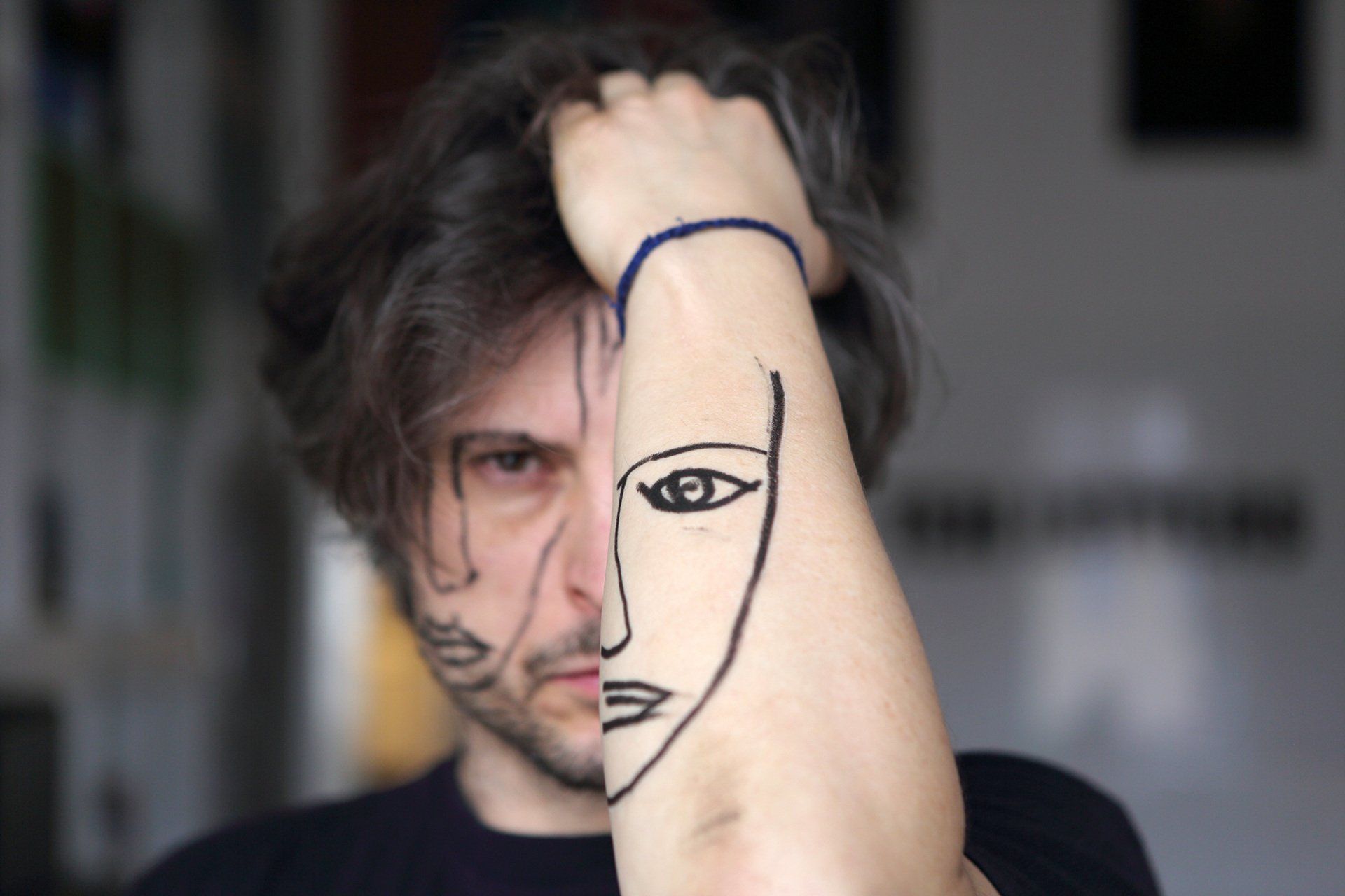 „Me & My Friends No. 10“ (self-portrait) by Sebastian Bieniek (B1EN1EK), 2015. Edition of 9 original photographs. 67 cm. x 100 cm. From the „Me & My Friends“ series. Oeuvre of BieniekFace (Bieniek-Face). „Me & My Friends No. 10“ (self-portrait) by Sebastian Bieniek (B1EN1EK), 2015. Edition of 9 original photographs. 67 cm. x 100 cm. From the „Me & My Friends“ series. Oeuvre of BieniekFace (Bieniek-Face).