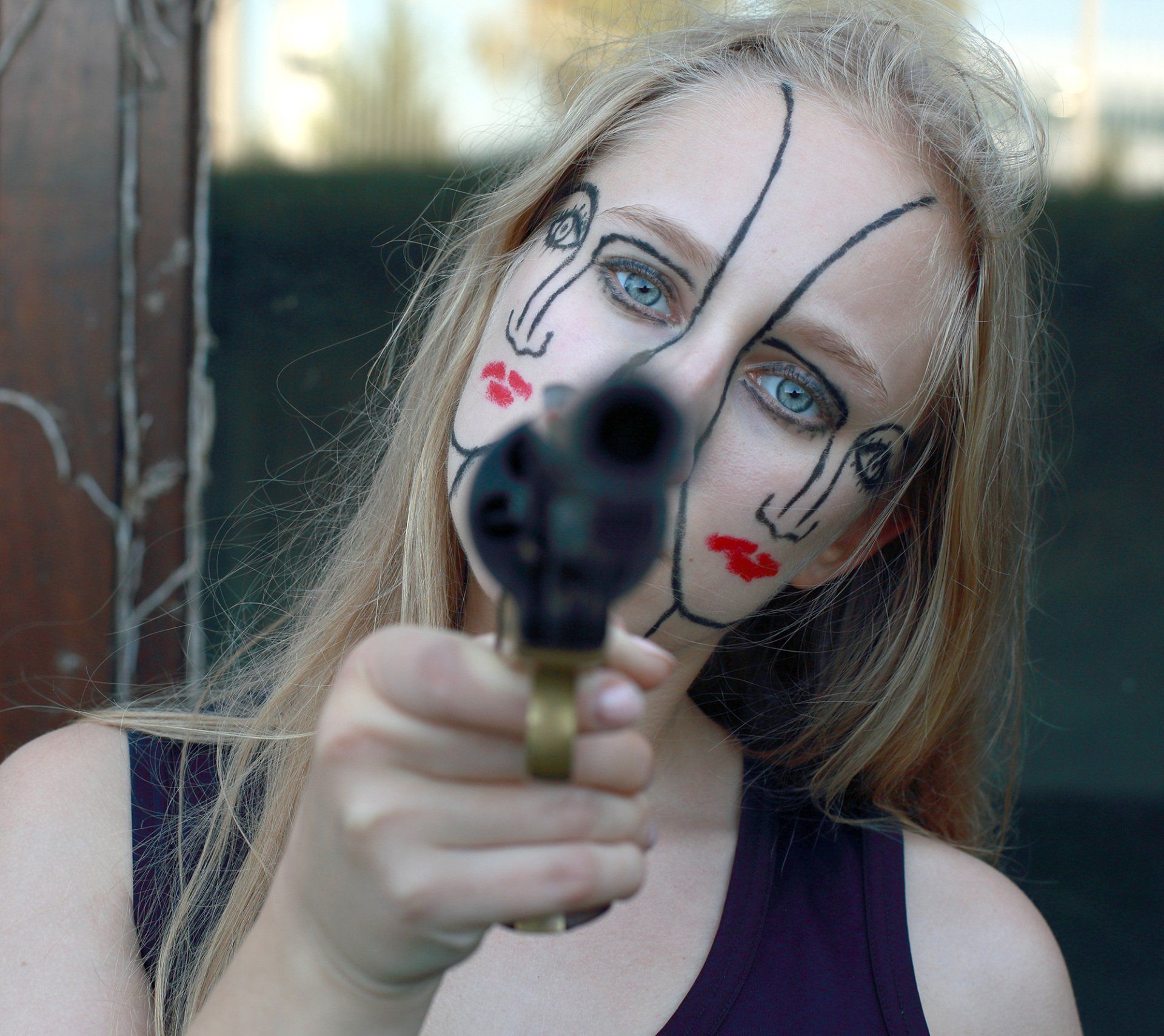 „Coltface No. 21“ by Sebastian Bieniek (B1EN1EK), 2016. Edition of 9 original photographs. 67 cm. x 75 cm. From the „Coltface“ series. Model: Anna Müller. Oeuvre of BieniekFace (Bieniek-Face). „Coltface No. 21“ by Sebastian Bieniek (B1EN1EK), 2016. Edition of 9 original photographs. 67 cm. x 75 cm. From the „Coltface“ series. Model: Anna Müller. Oeuvre of BieniekFace (Bieniek-Face).