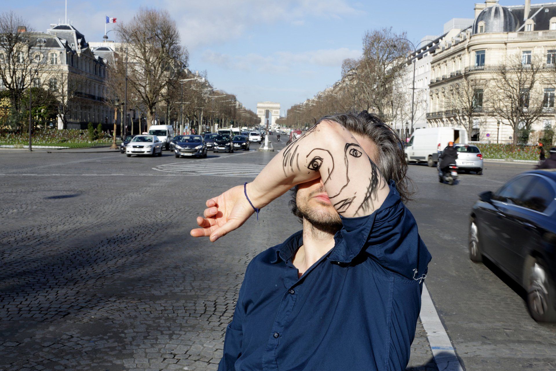 „Me & My Friends No. 25“ (self-portrait) by Sebastian Bieniek (B1EN1EK), 2015. Edition of 9 original photographs. 67 cm. x 100 cm. From the „Me & My Friends“ series. Oeuvre of BieniekFace (Bieniek-Face). „Me & My Friends No. 25“ (self-portrait) by Sebastian Bieniek (B1EN1EK), 2015. Edition of 9 original photographs. 67 cm. x 100 cm. From the „Me & My Friends“ series. Oeuvre of BieniekFace (Bieniek-Face).