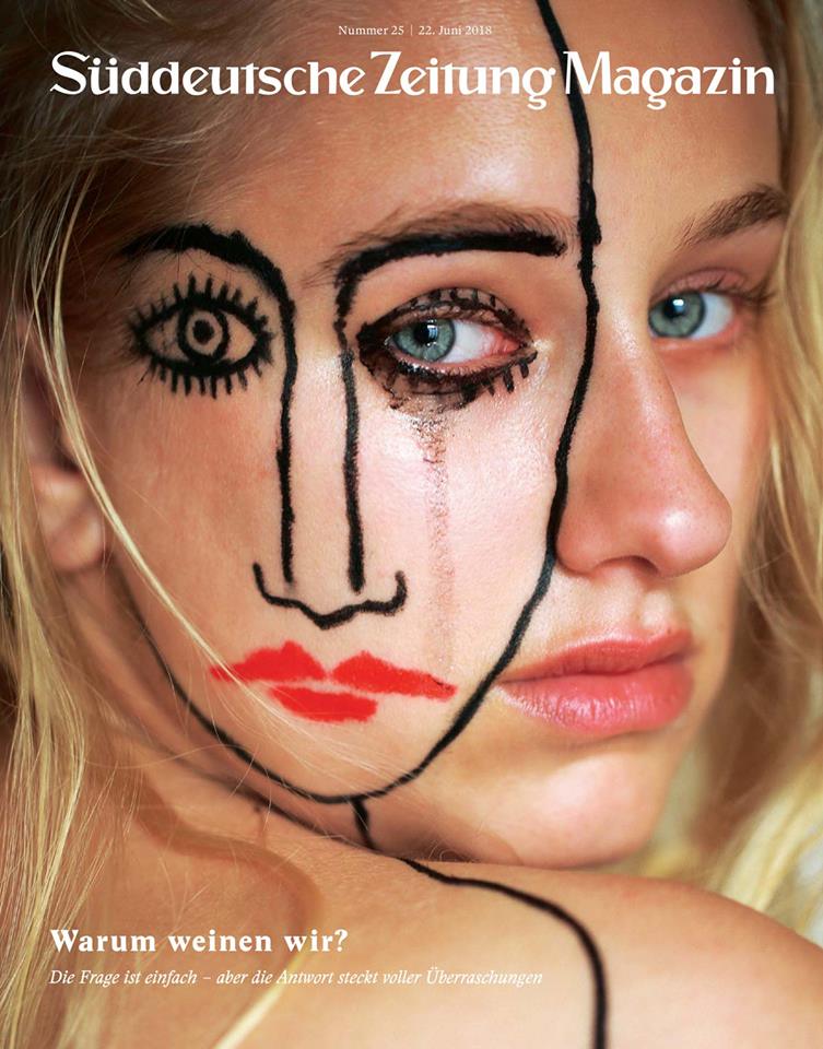 Crying Bieniek-Face 2, Süddeutsche Zeitung Magazine, SZ Magazin, Cover, Anna Müller, crying, weinen, Titelseite, first page, Sebastian Bieniek, Doublefaced, Bieniek-Face Crying Bieniek-Face 2, Süddeutsche Zeitung Magazine, SZ Magazin, Cover, Anna Müller, crying, weinen, Titelseite, first page, Sebastian Bieniek, Doublefaced, Bieniek-Face