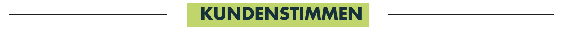 Kundenstimmen Kundenstimmen, Feedback