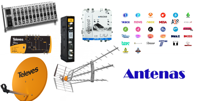 antenas satelite tdt parrilla uhf