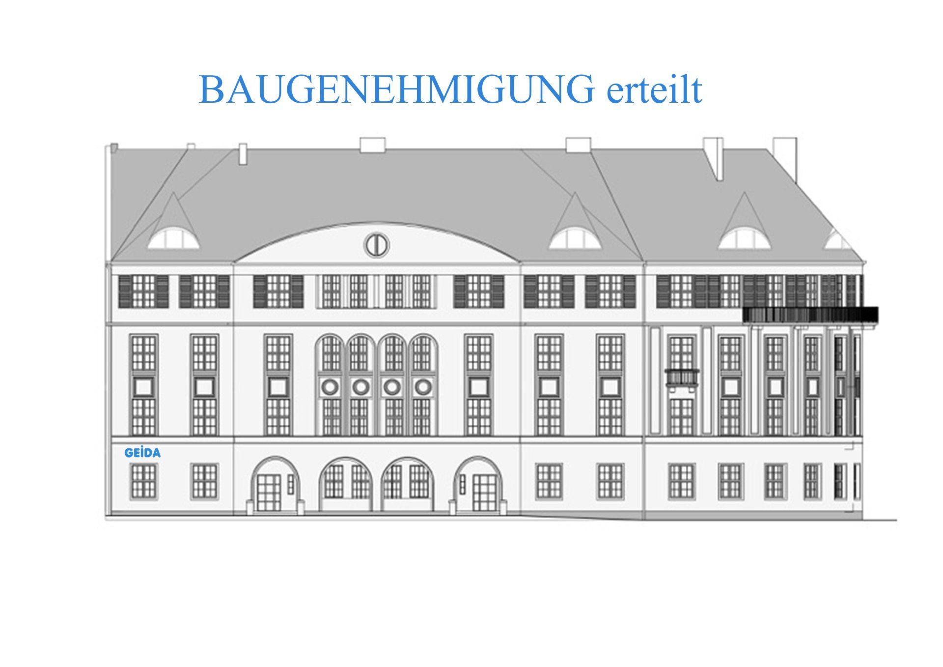 Die Baugenehmigung für den Dachausbau in Berlin Borsigwalde mit 6 Wohnungen ist erteilt. GEIDA Projektentwicklung