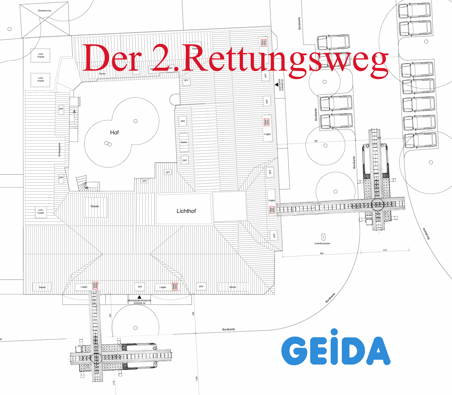 Der 2.Rettungsweg beim Dachausbau von Architekt GEIDA Projektentwicklung