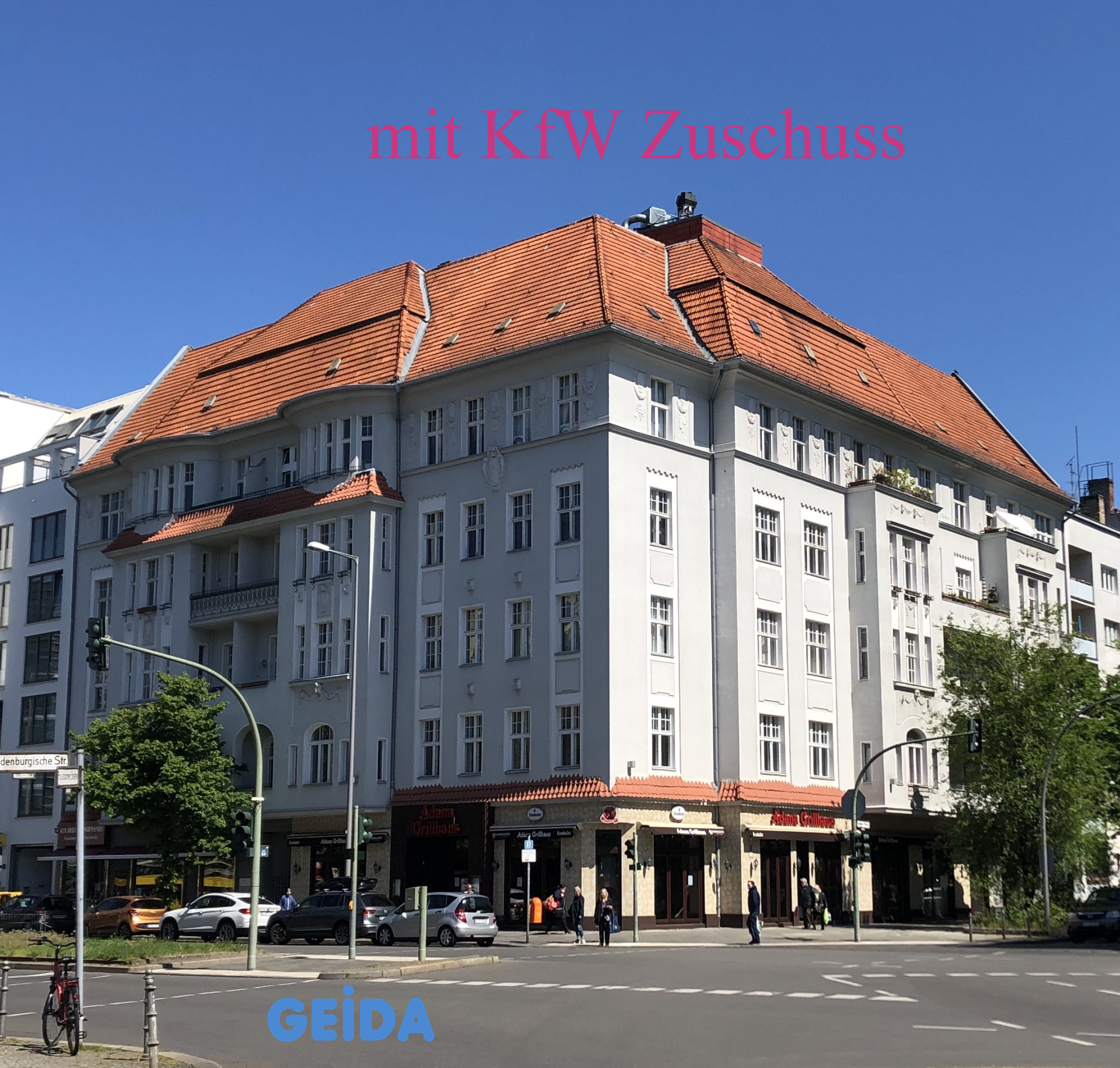 Im März 2022 bestätigte die BAFA / KfW den Zuschuss im Förderprogramm * Effizienzhaus 55 * für 5 Wohnungen im Dachgeschoss. GEIDA Projektentwicklung