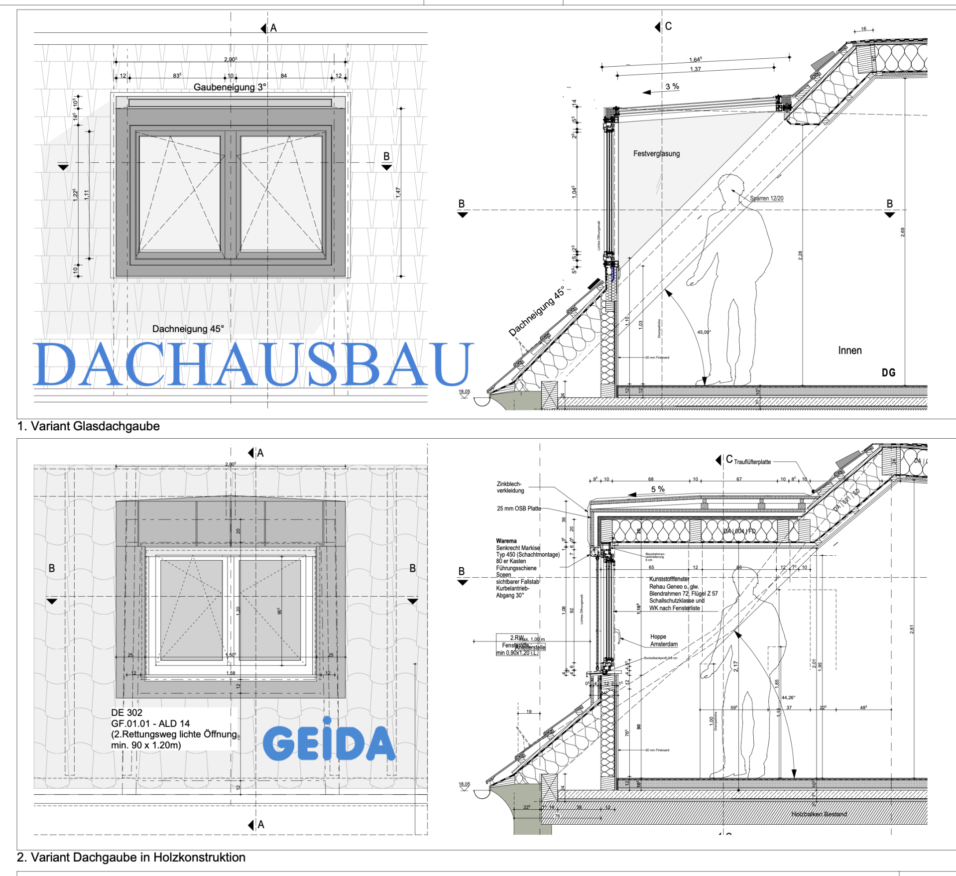 Eine Gaube beim Dachausbau mit rundum Glas ist die Alternative zur herkömmlichen Gaube aus Holz. GEIDA Projektentwicklung
