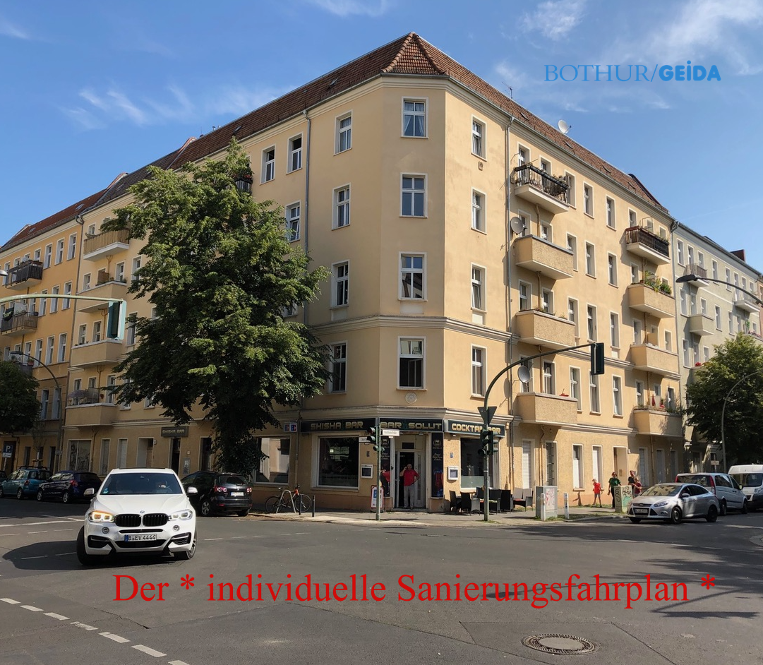 Die energetische Gebäudesanierung bei Wohngebäuden und Nichtwohngebäuden mit BAFA / KfW Zuschuss für Fassadendämmung, Wärmeschutzfenster und Austausch der Heizung startet mit dem individuellen Sanierungsfahrplan. GEIDA Projektentwicklung