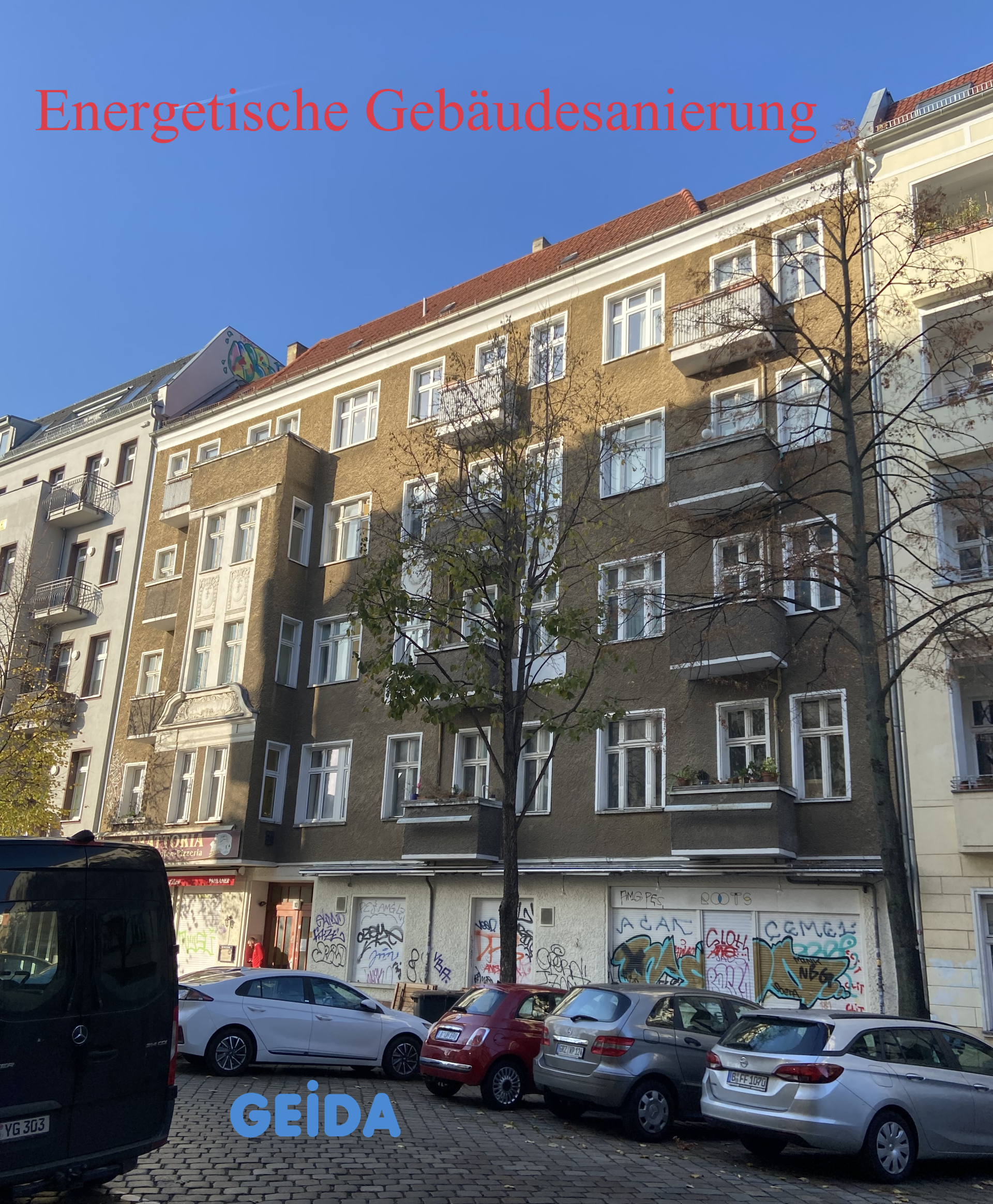 Die energetische Gebäudesanierung bei Wohngebäuden und Nichtwohngebäuden mit BAFA / KfW Zuschuss für Fassadendämmung, Wärmeschutzfenster und Austausch der Heizung startet mit dem individuellen Sanierungsfahrplan. GEIDA Projektentwicklung