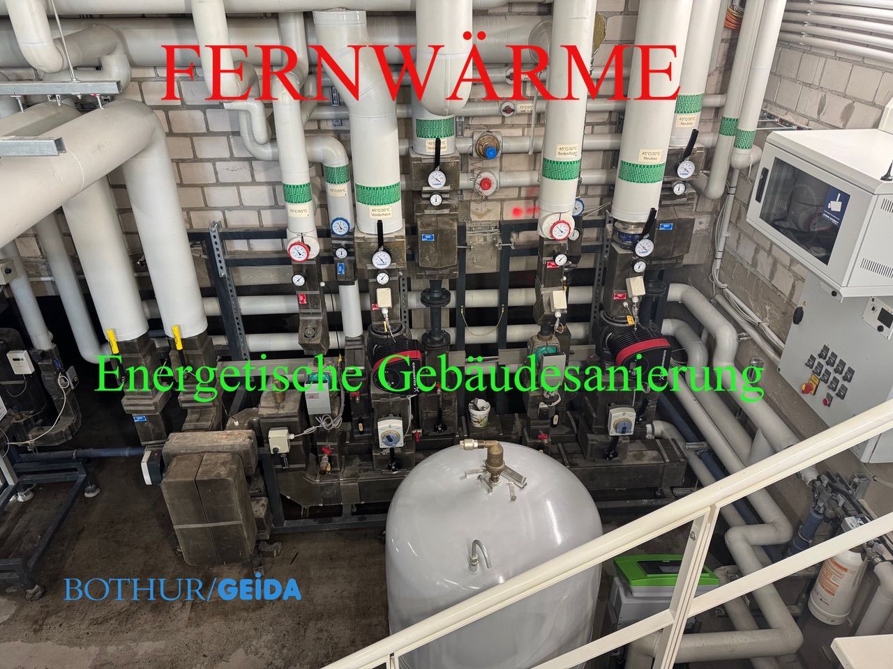 Die energetische Gebäudesanierung bei Wohngebäuden und Nichtwohngebäuden mit BAFA / KfW Zuschuss für Fassadendämmung, Wärmeschutzfenster und Austausch der Heizung startet mit dem individuellen Sanierungsfahrplan. GEIDA Projektentwicklung