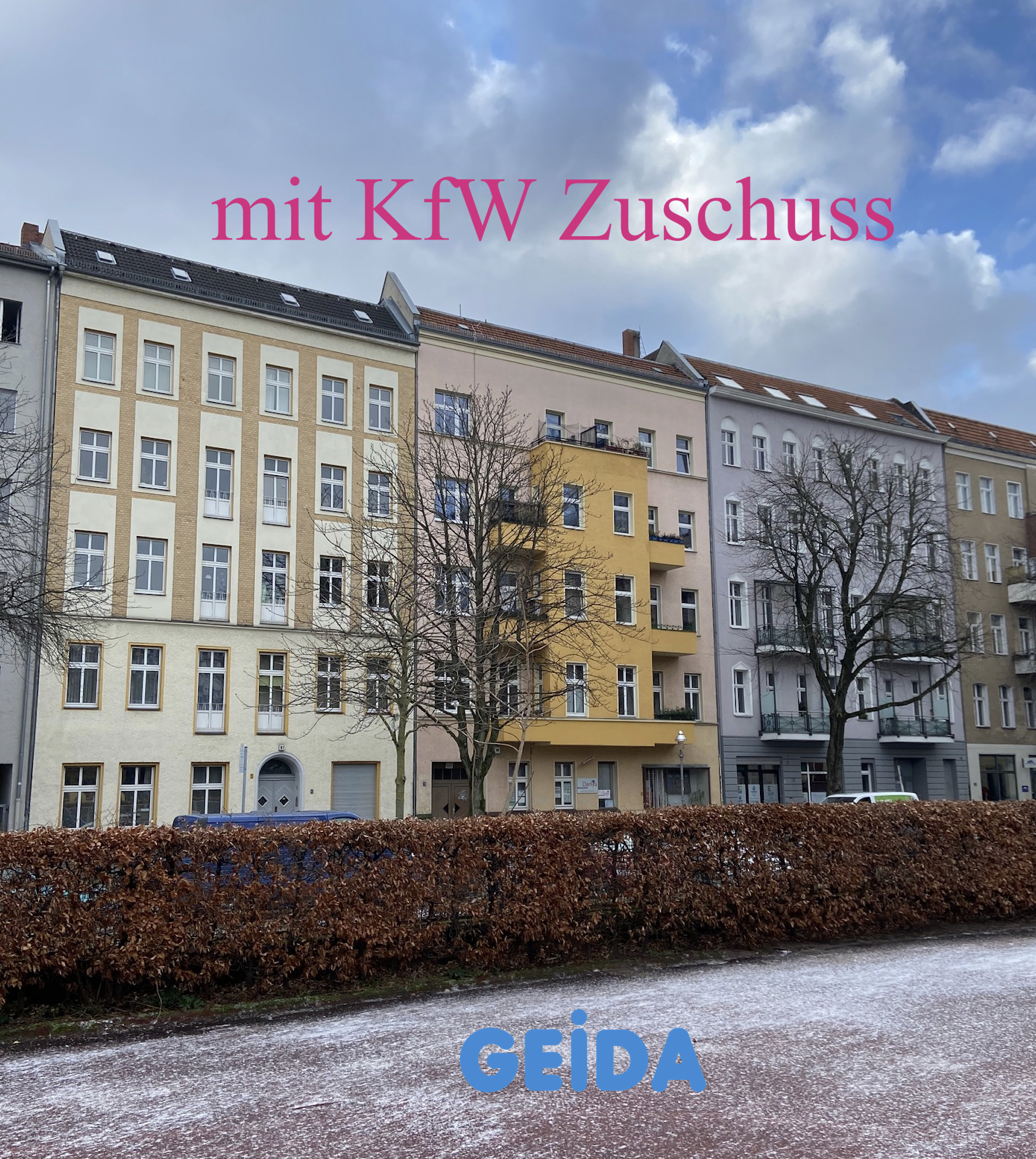Dachausbau mit 3 Wohnungen in Berlin Charlottenburg mit BAFA / KfW Zuschuss im Förderprogramm * Effizienzhaus 55 *. GEIDA Projektentwicklung