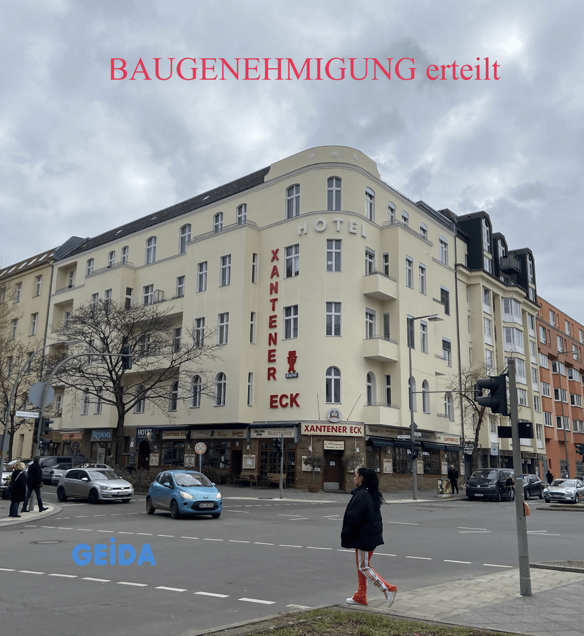 Die Baugenehmigung für den Umbau einer hochherrschaftlichen Eckwohnung in Berlin Wilmersdorf im 4.OG mit 260 qm Wohnfläche zu 3 Wohnungen ist erteilt. GEIDA Projektentwicklung