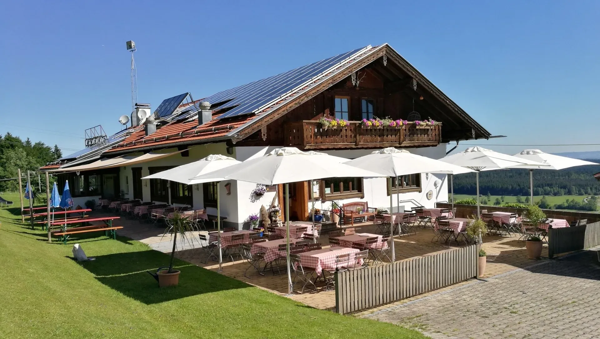 Bromberg Alm, die terrasse