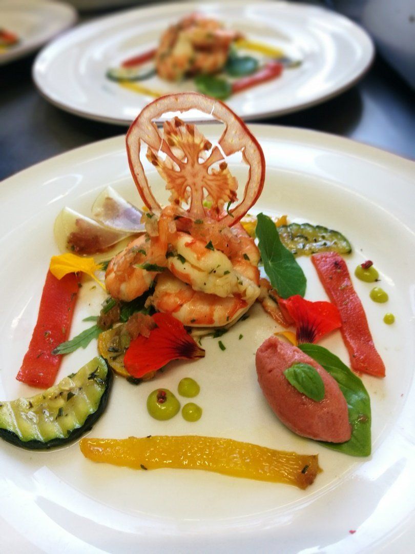 Marinierte Garnelen, Bromberg Alm Restaurant