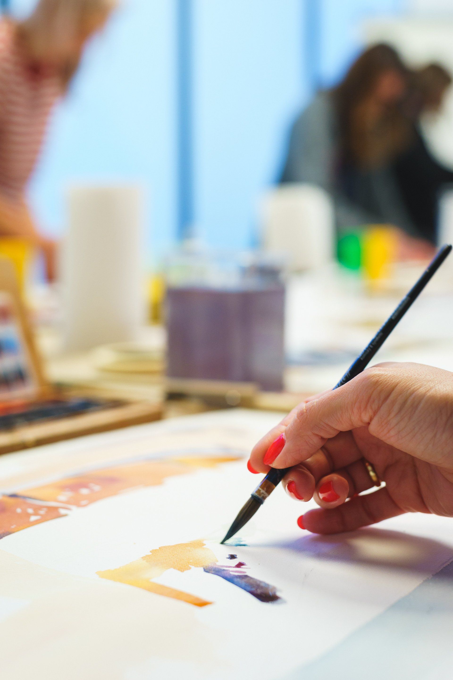 colourful watercolour painting