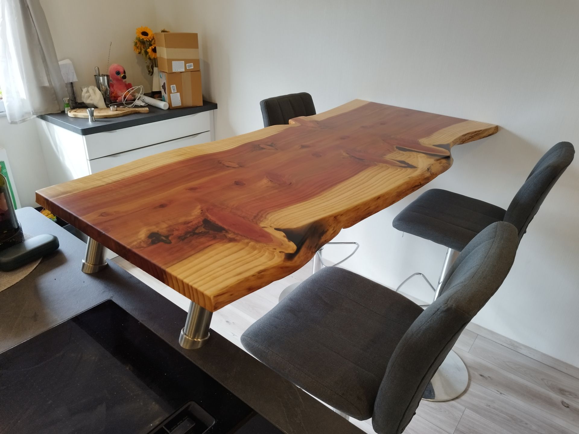 Tresenplatte aus Thuja