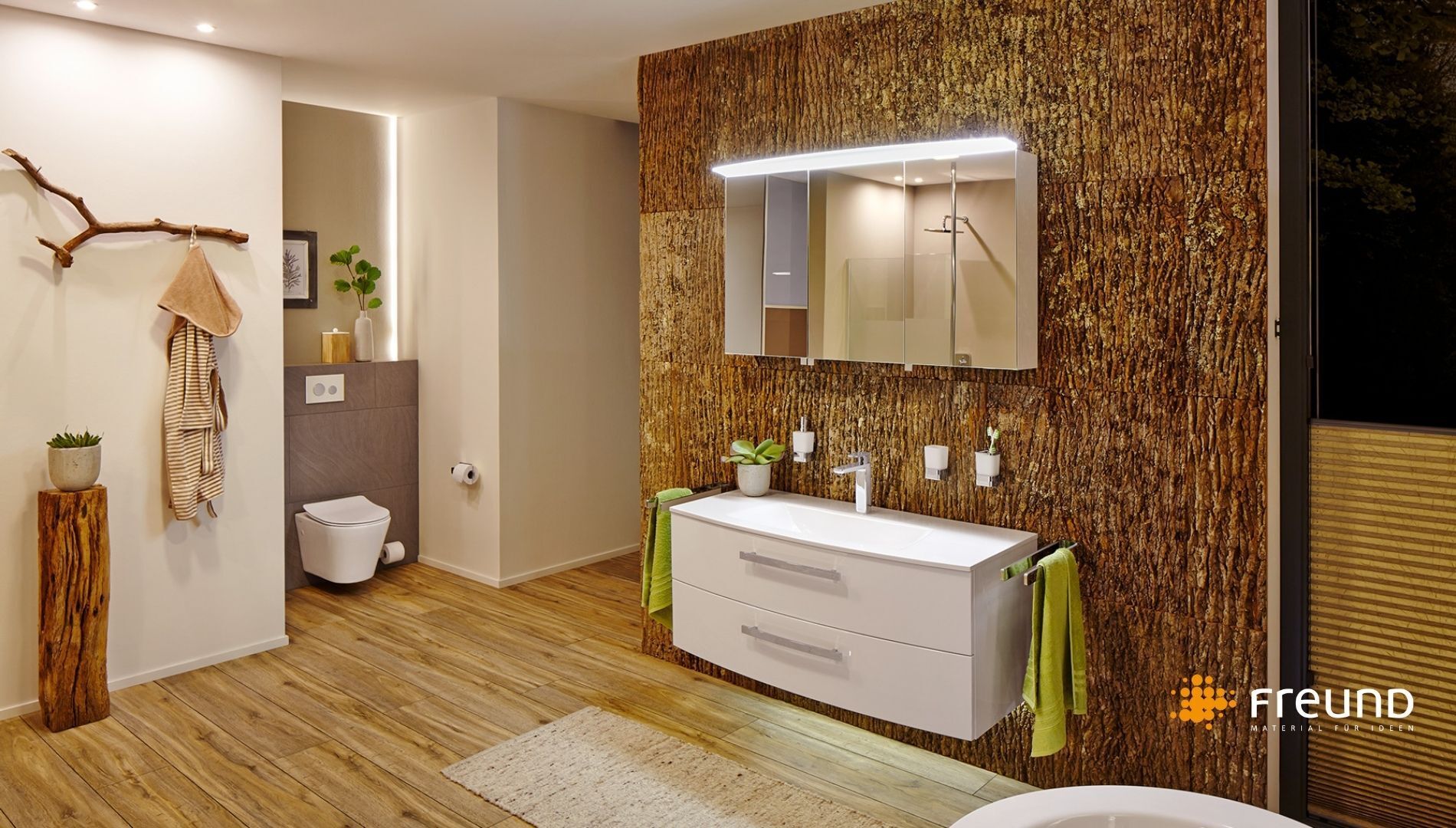 Baumrinden Wandverkleidung