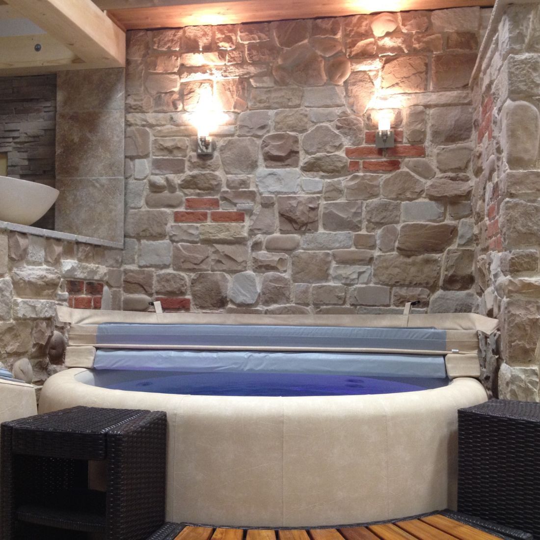 Toskana - Mediterrane Stein- Wandverkleidung Badezimmer