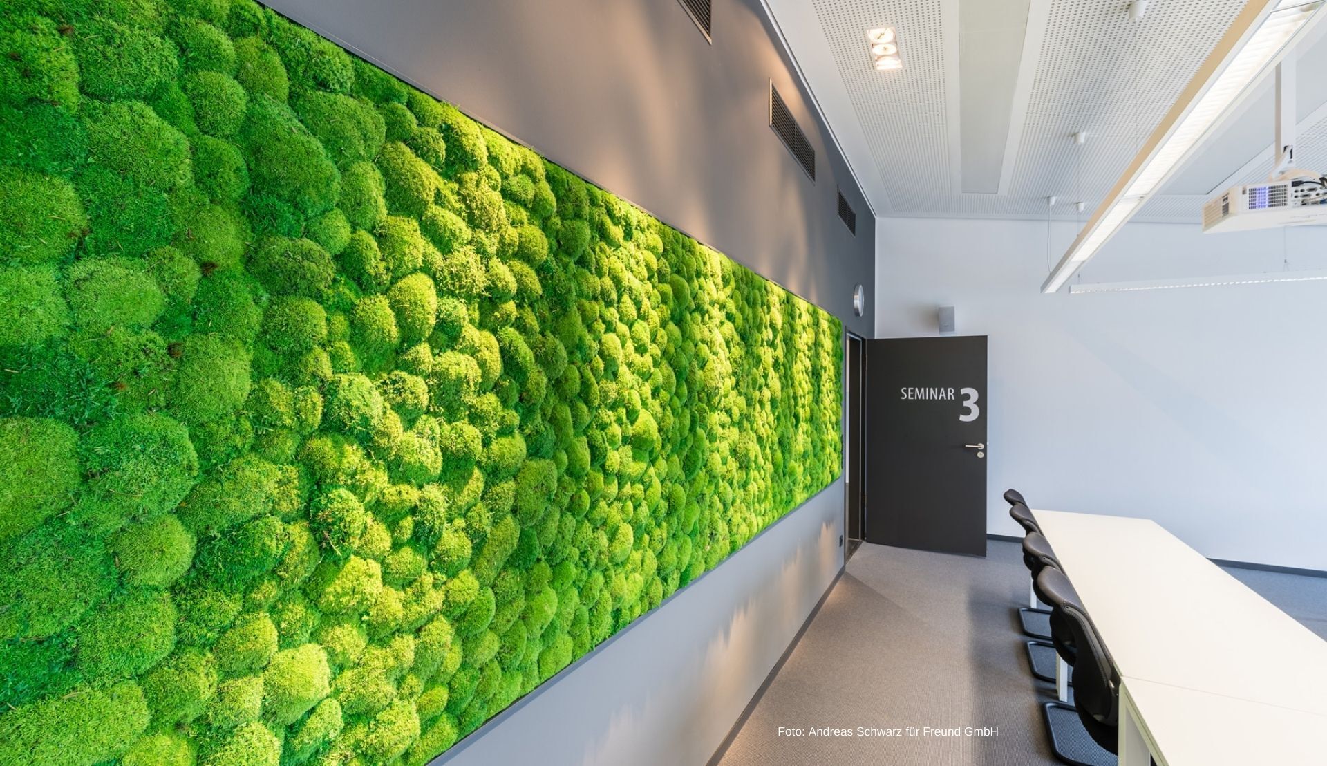 Vertikale Moosbegrünung