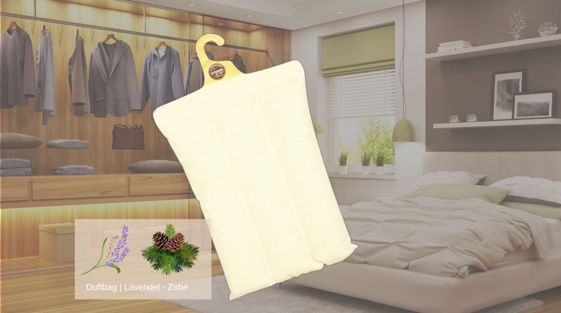 Gästezimmer und Kleiderschrank Beduftung