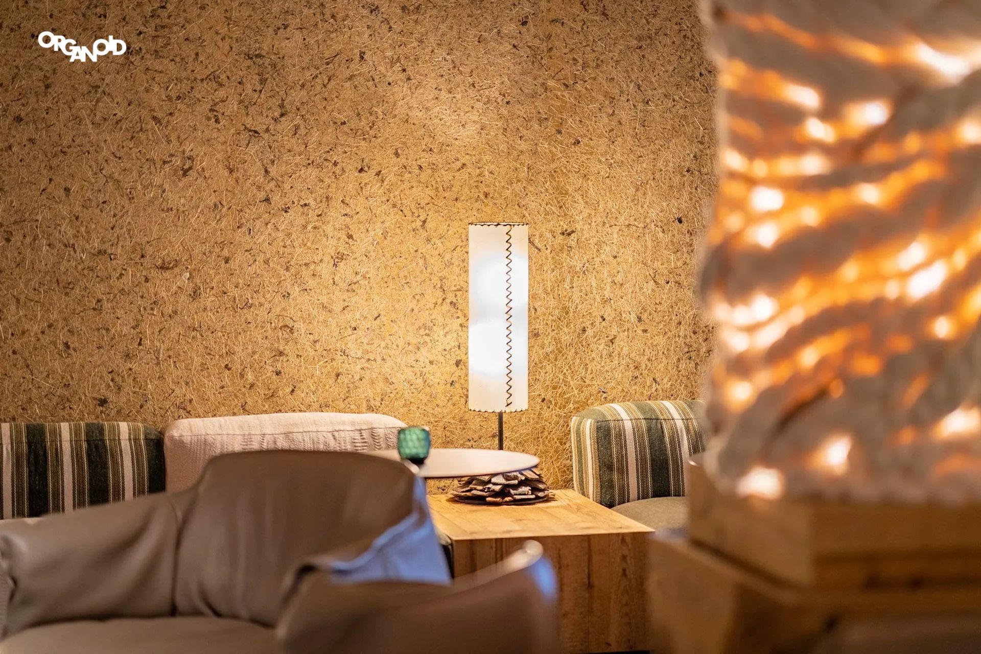 Hotel Wanddesign Natur Tapeten Gras und Heu