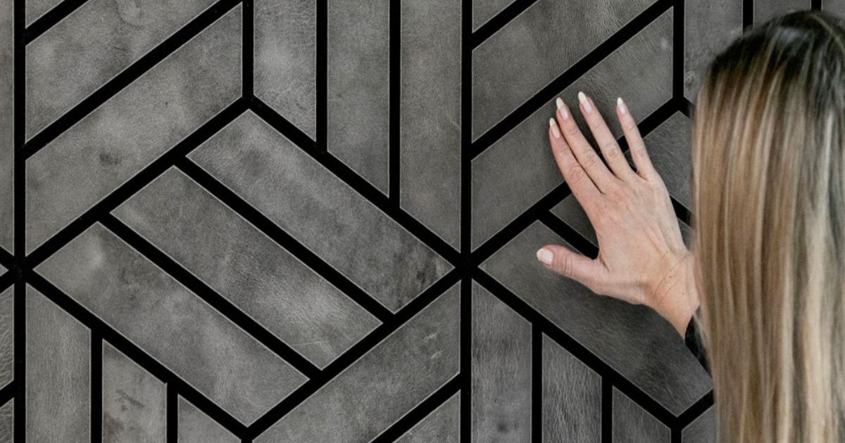 Akustikpaneele mit Lederbeschichtung