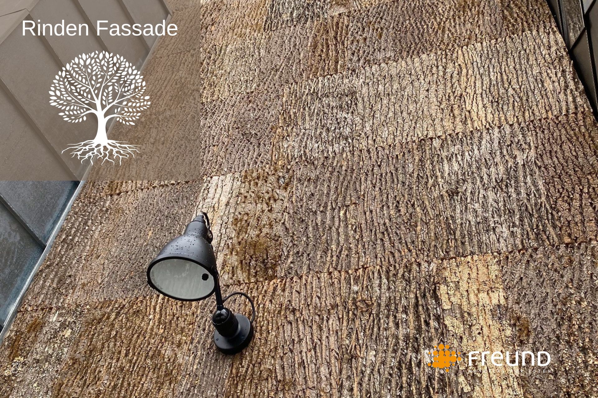 Korkeiche Fassadenverkleidung Rinden Wand,- Fassadenverkleidung
